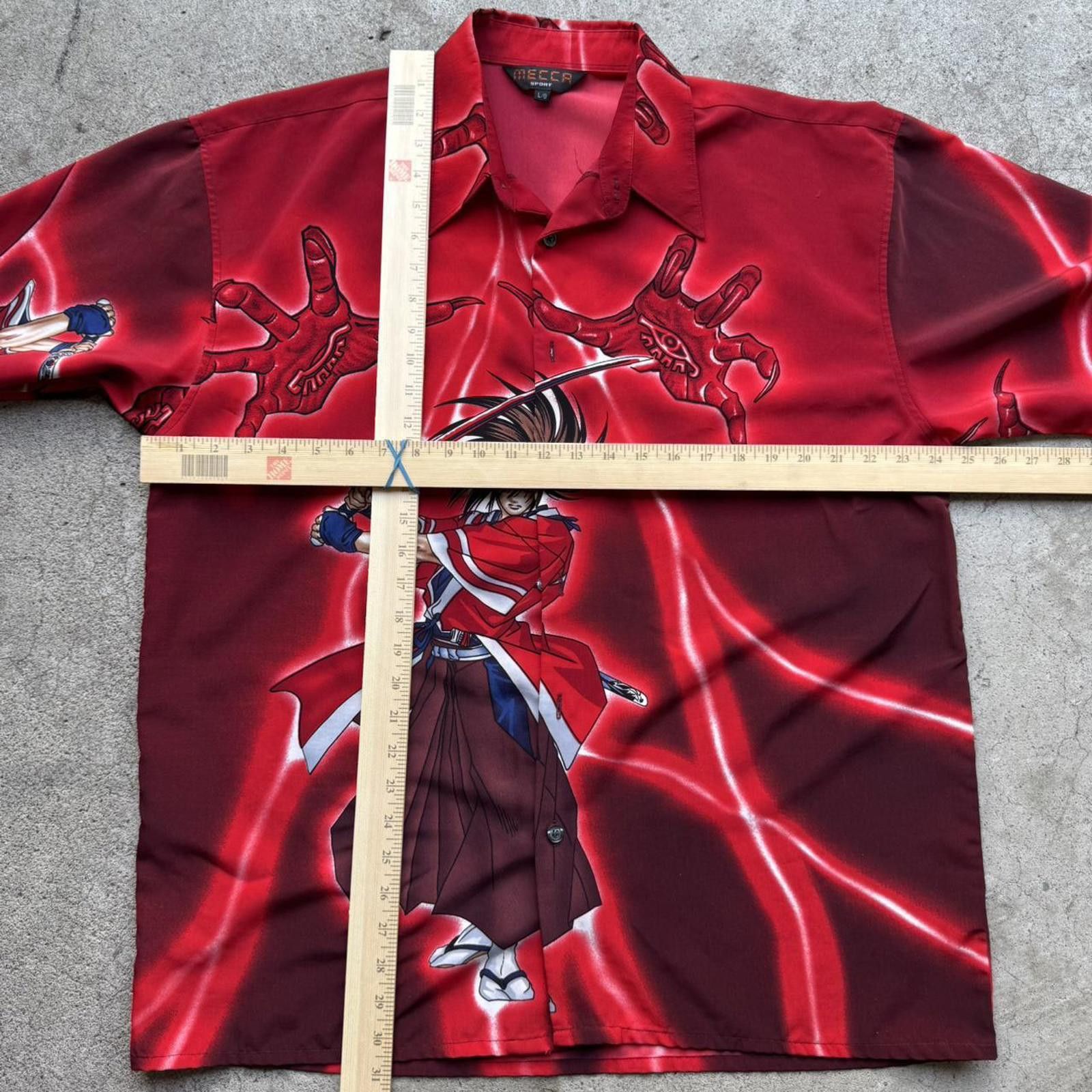 Other Rare 90s Kenshiro Rurouni Kenshin anime button up shirt Size US L / EU 52-54 / 3 - 5 Thumbnail