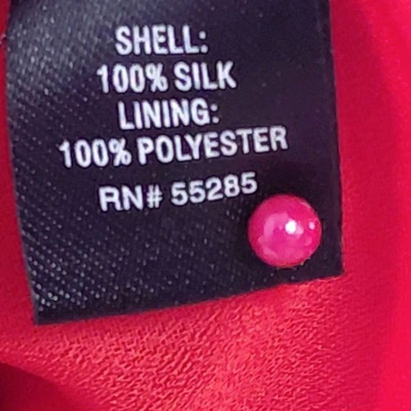 Express Express Silk Red Dress Solid Sleeveless Ruched Short 100% Silk Women Size 10 Size 32" / US 10 / IT 46 - 4 Thumbnail