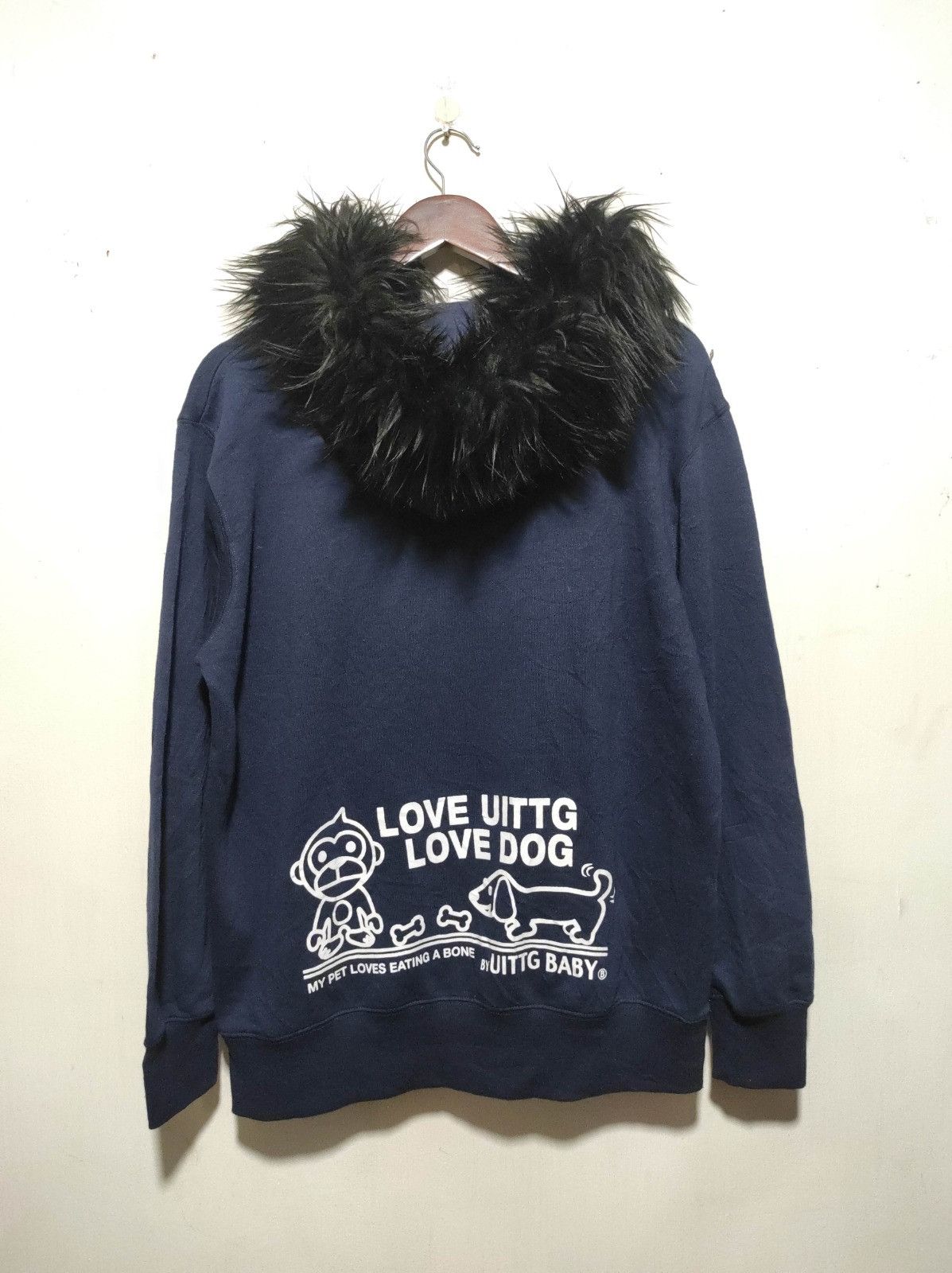 Japanese Brand Uittg Baby fur hoodie ifsix LGB style Size US L / EU 52-54 / 3 - 9 Thumbnail
