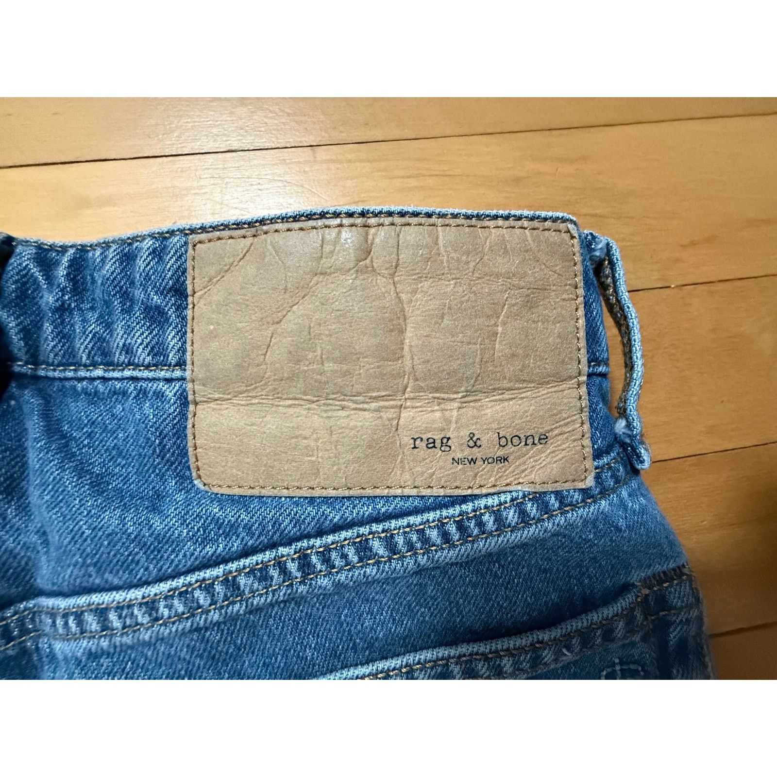 Rag & Bone Rag & Bone High-Rise Wide-Leg Jeans Blue - Size 26 EUC Size 26" / US 2 / IT 38 - 4 Thumbnail