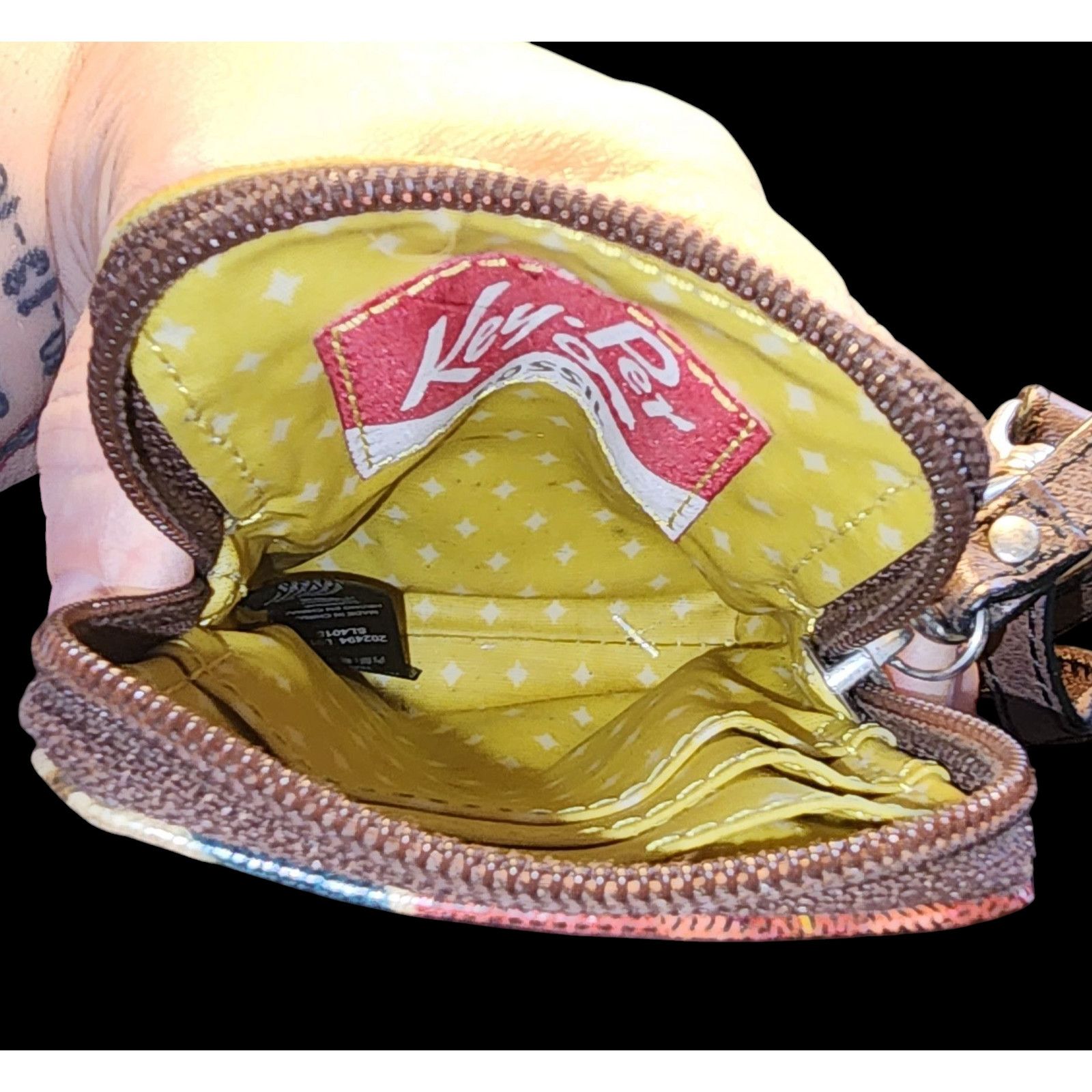 Fossil Fossil keeper coated canvas and leather wallet wristlet Size ONE SIZE - 4 Thumbnail