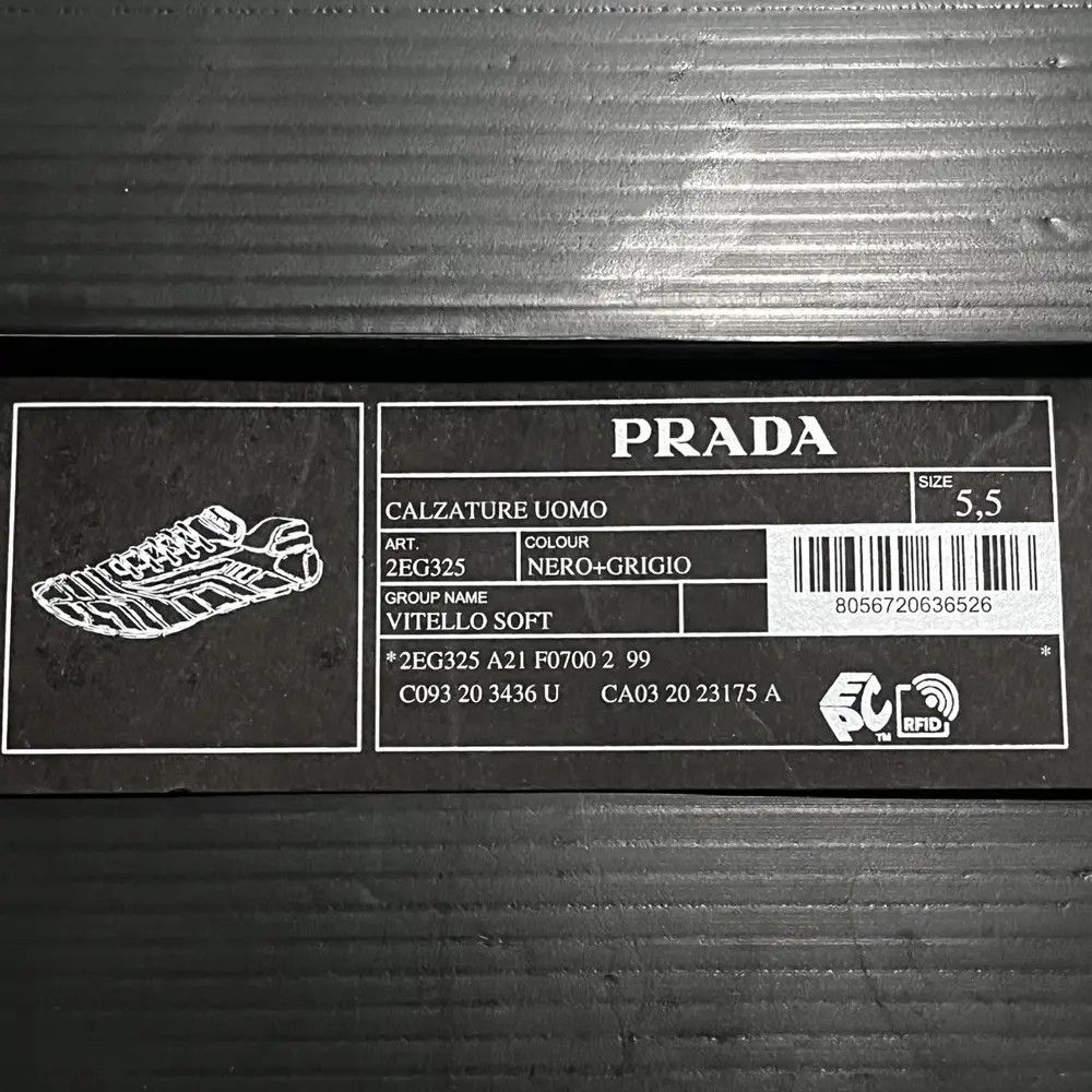 Prada [Retail: $920] Prada “Vitello Soft” Sneakers - Men's US 6.5 Size US 6.5 / EU 39-40 - 7 Thumbnail