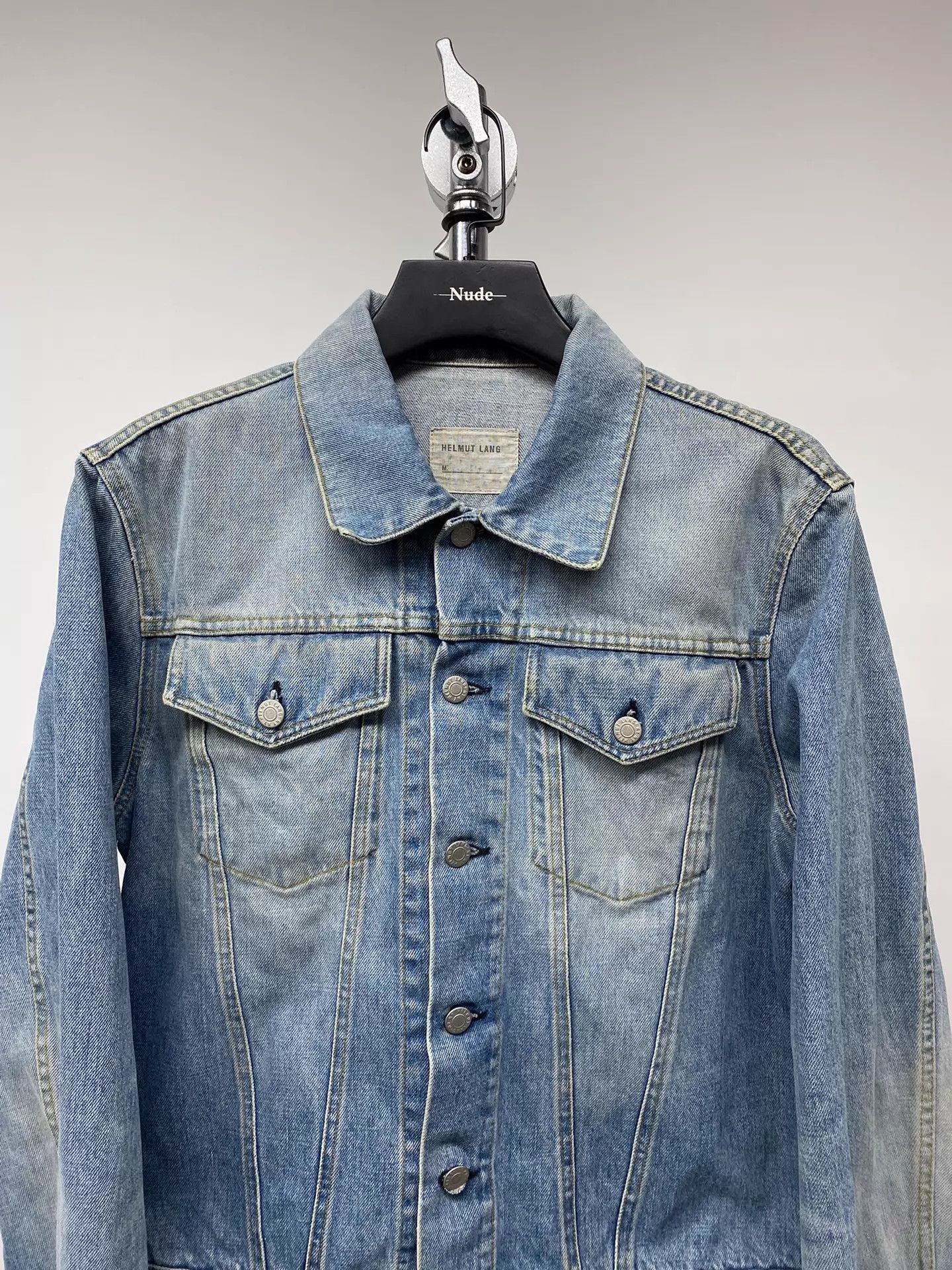 Helmut Lang Helmut Lang Basic Washed Denim Clean Fit Jacket Size US M / EU 48-50 / 2 - 2 Thumbnail