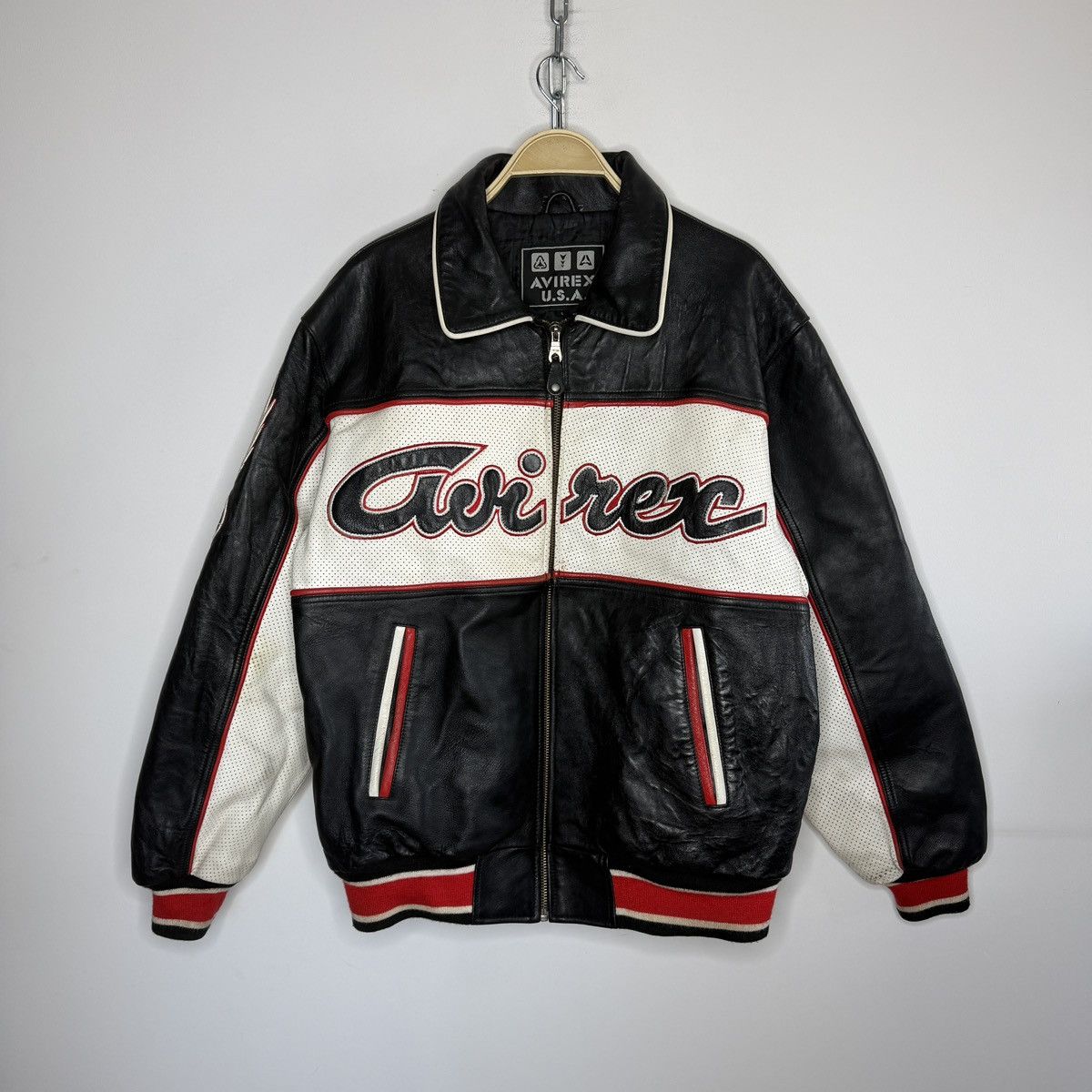 Avirex Vintage Varsity avirex leather jacket sport Size US L / EU 52-54 / 3 - 1 Thumbnail