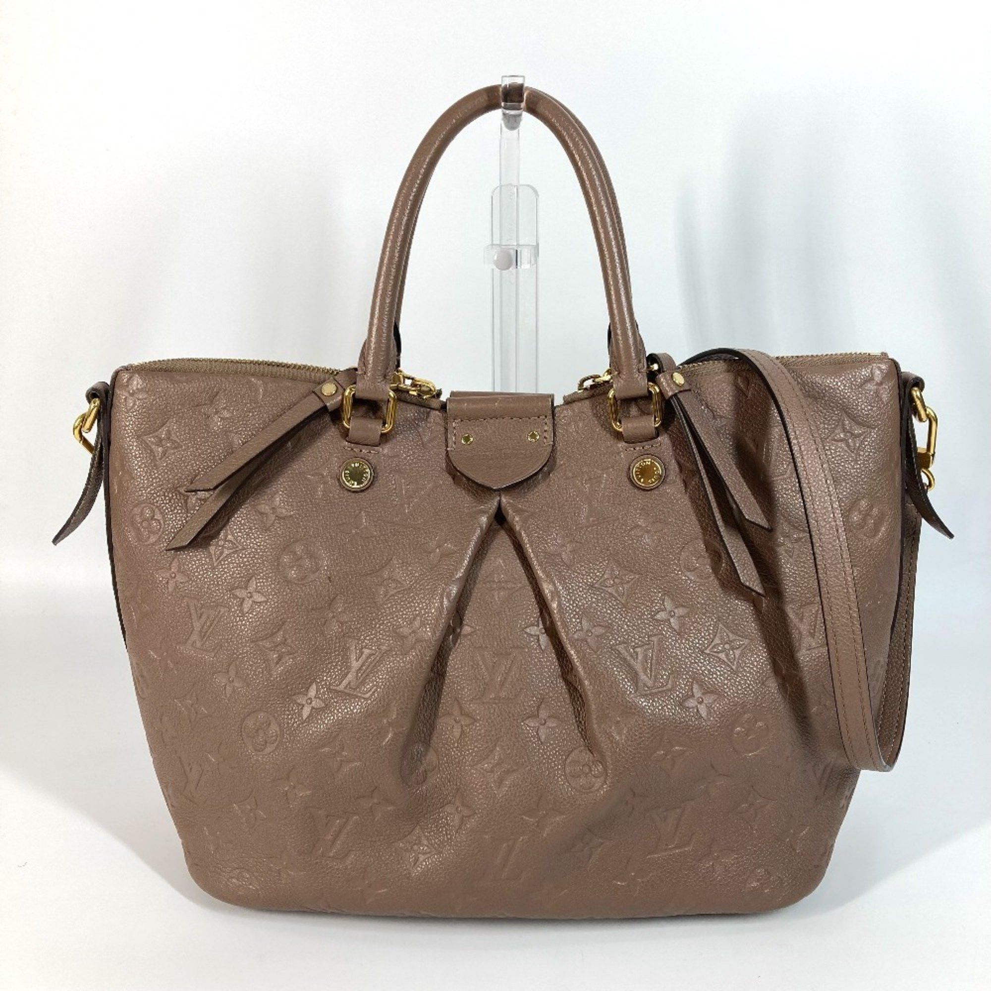 LOUIS VUITTON M42325 Monogram Empreinte Motherine MM Bag 2WAY Shoulder Crossbody Handbag Leather Women's Mastic Beige