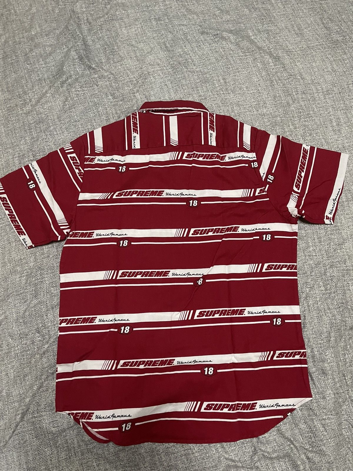 Supreme Supreme striped racing work shirt Size US L / EU 52-54 / 3 - 3 Thumbnail