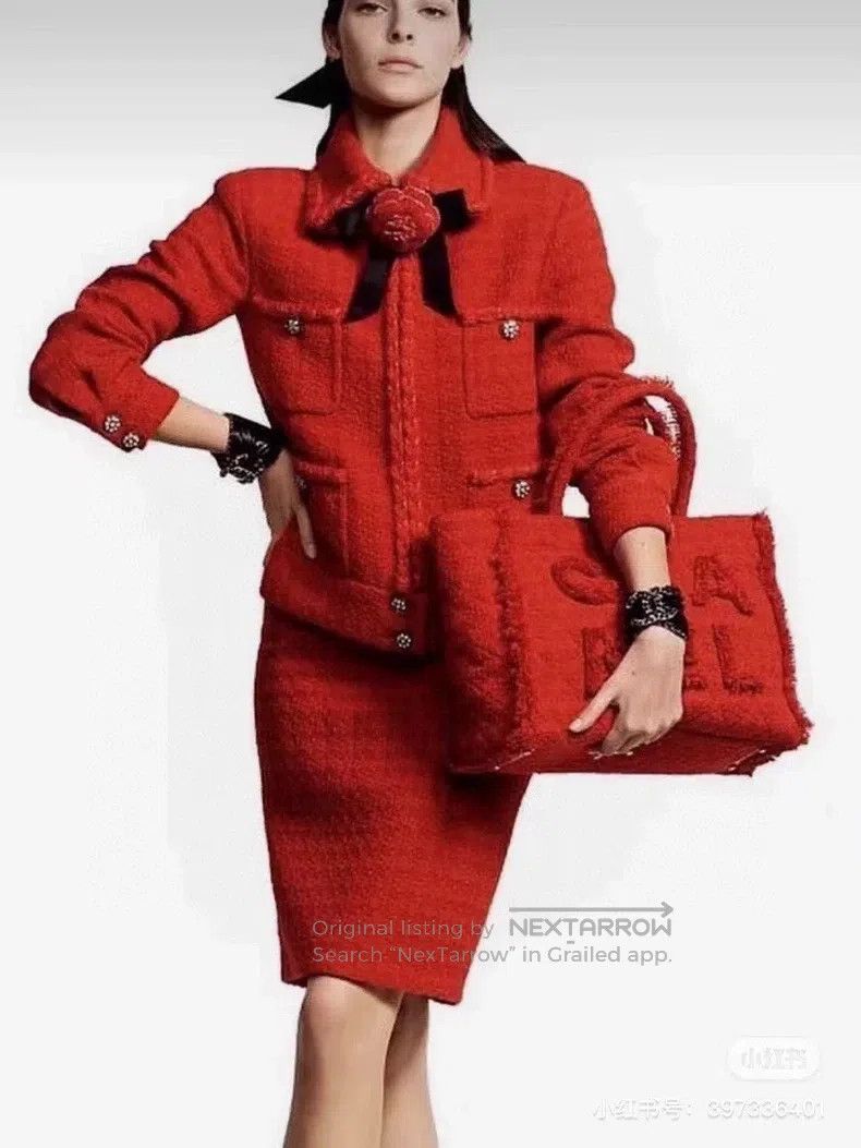 Chanel Chanel Snow series show pocket red jacket Size XS / US 0-2 / IT 36-38 - 8 Thumbnail