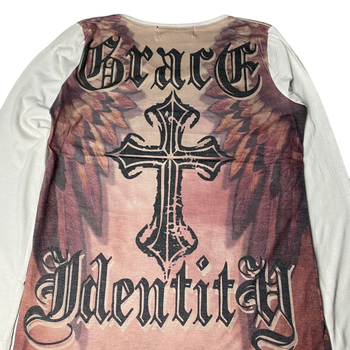 Hysteric Glamour × If Six Was Nine × Japanese Brand 2000's Prive Joke Punk Angel Wing Cross Longsleeve Size US S / EU 44-46 / 1 - 9 Thumbnail