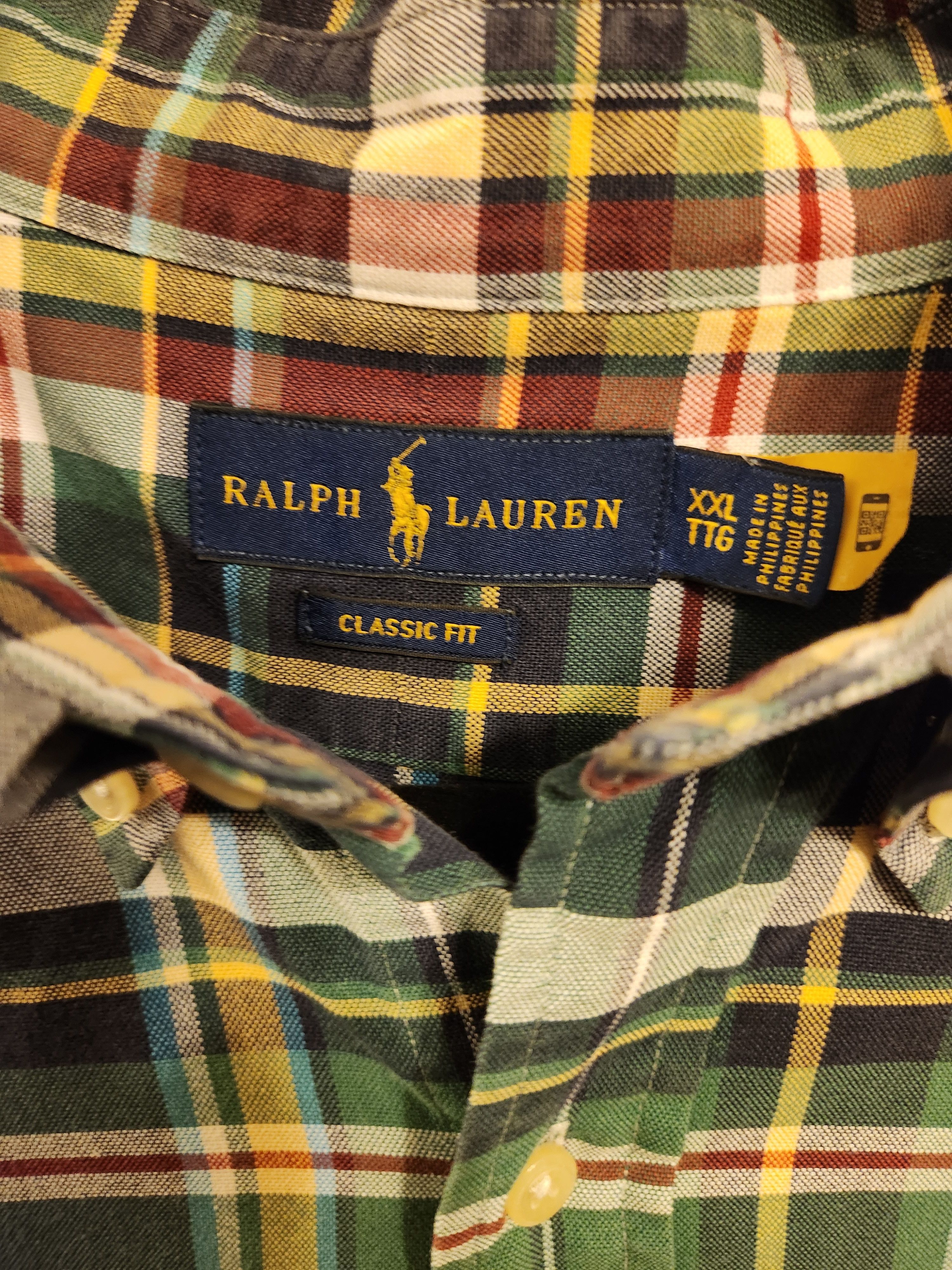 Ralph Lauren Vintage Ralph Lauren Long Sleeve Green Plaid Shirt Size US XXL / EU 58 / 5 - 3 Thumbnail