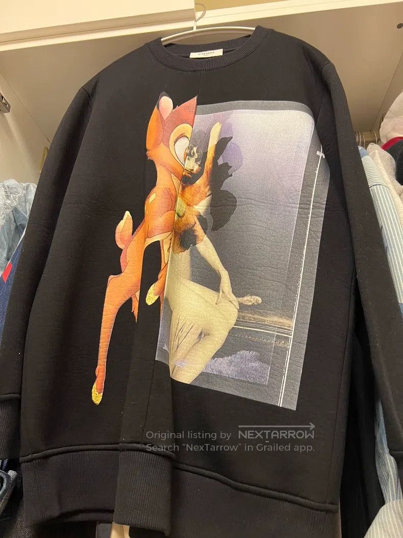 Givenchy Givenchy Shark Sweatshirt - Size L Size US S / EU 44-46 / 1 - 1 Thumbnail