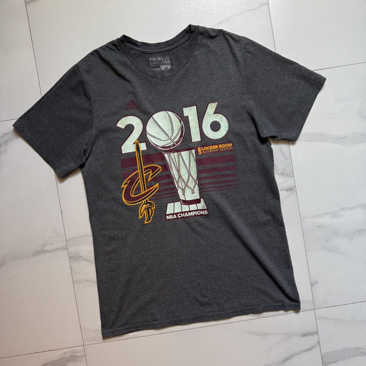 Adidas Cleveland Cavaliers 2016 Locker Room Ed. Tee Size US M / EU 48-50 / 2 - 3 Thumbnail