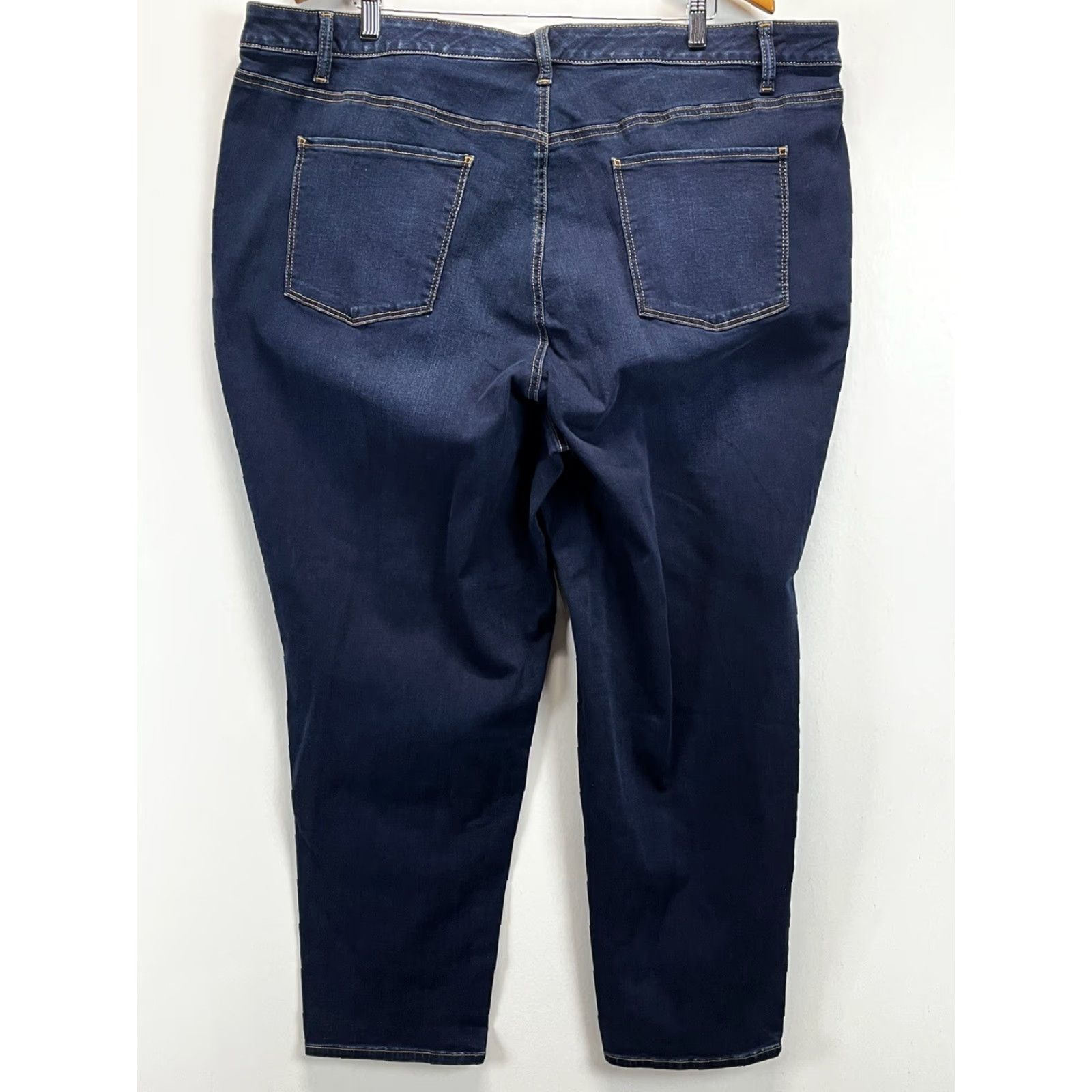 Talbots NEW Talbots Flawless Slim Ankle Jeans 24W Plus Dark Wash Women's Size 42" / US 20 - 3 Thumbnail