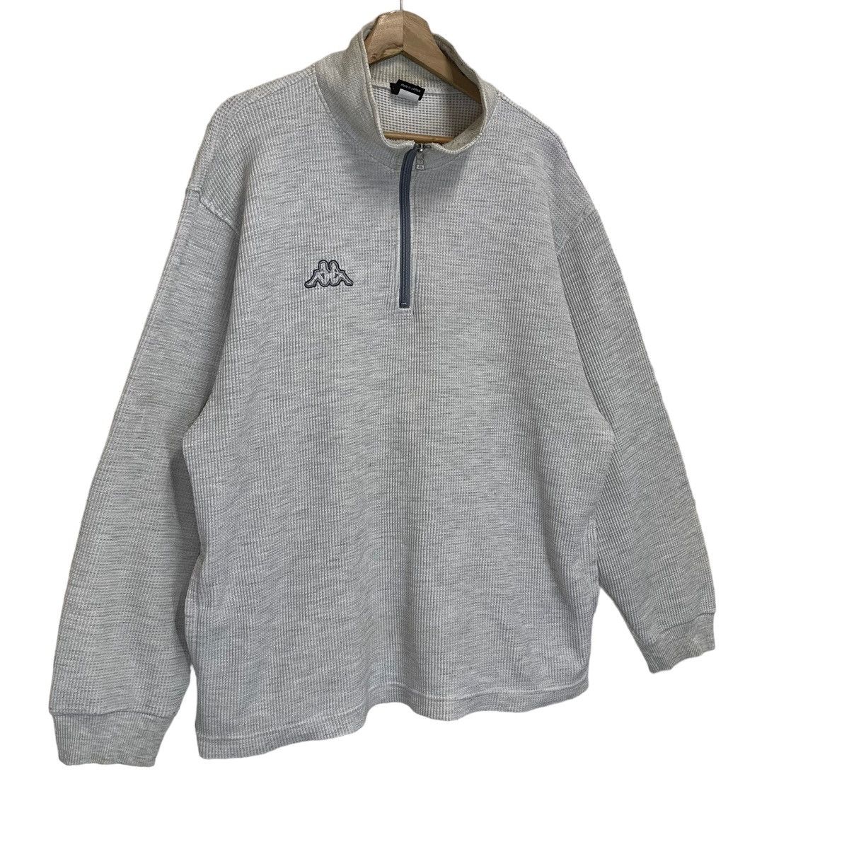 Japanese Brand Vtg 90s Kappa Made In Japan Small Logo Halfzip Sweatshirt Size US XL / EU 56 / 4 - 2 Thumbnail
