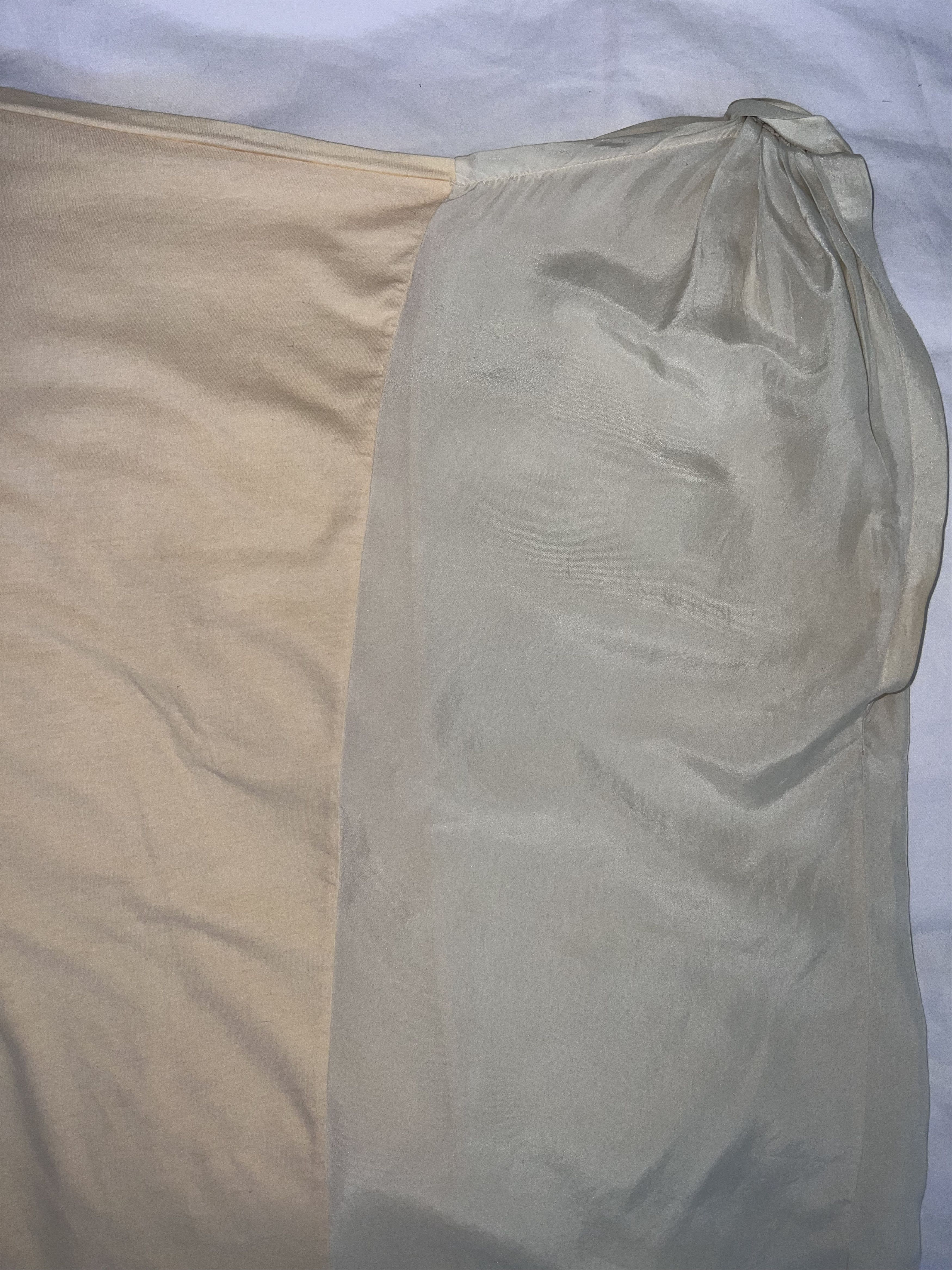 Prada Cream Yellow Silk Cotton Oversized Tank Dress Size XL / US 12-14 / IT 48-50 - 7 Thumbnail