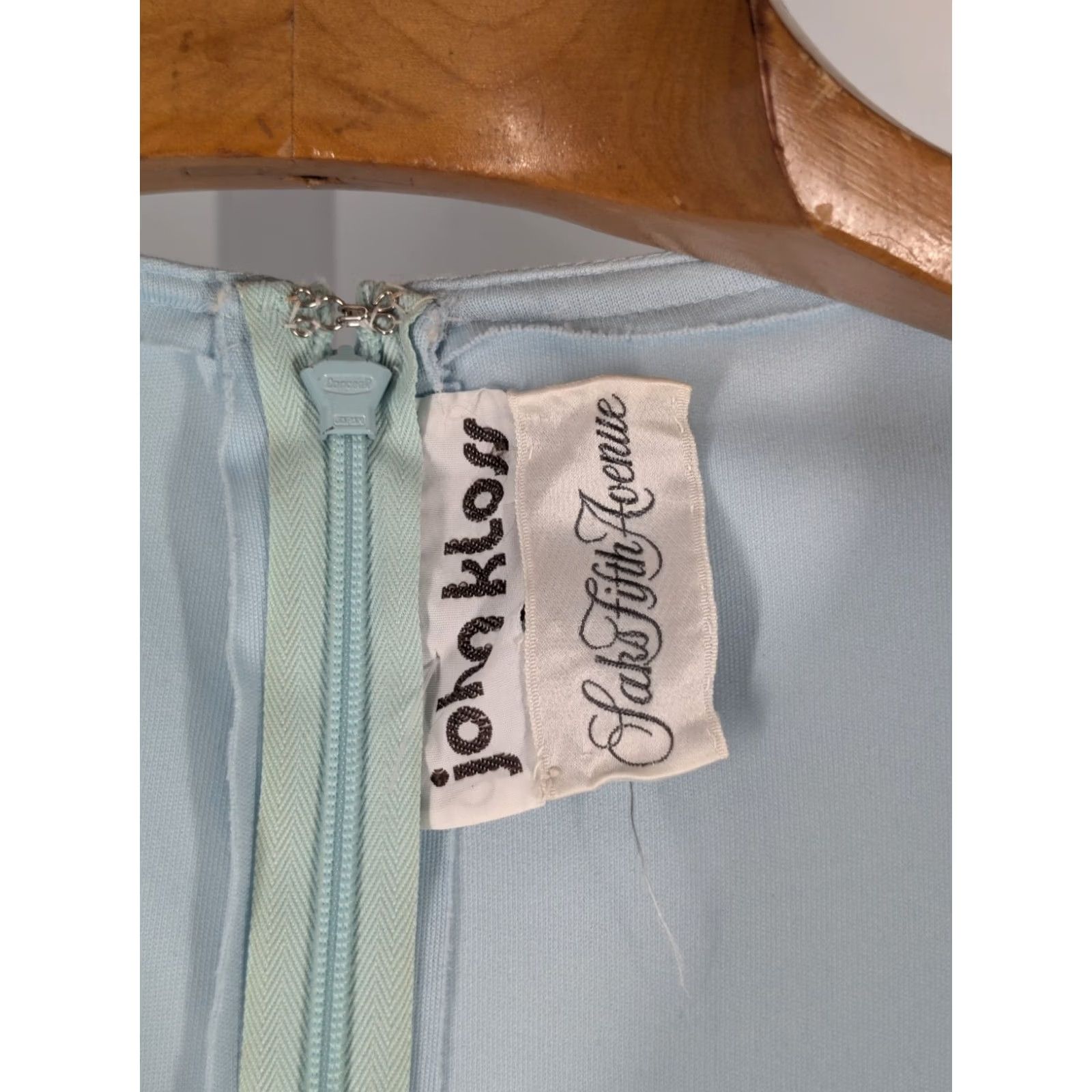 Vintage VINTAGE John Kloss Wrap Dress Saks Fifth Ave Sky Blue Boho Mod 1970s Evening Bohemian 70s 32-34 4 Regular USA Mens Womens Girls Size 4XL / US 24-26 - 6 Thumbnail