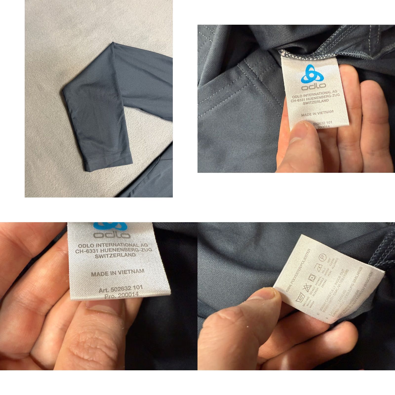 Odlo Odlo Gray training shirt long sleeve mens size L Size US L / EU 52-54 / 3 - 9 Thumbnail