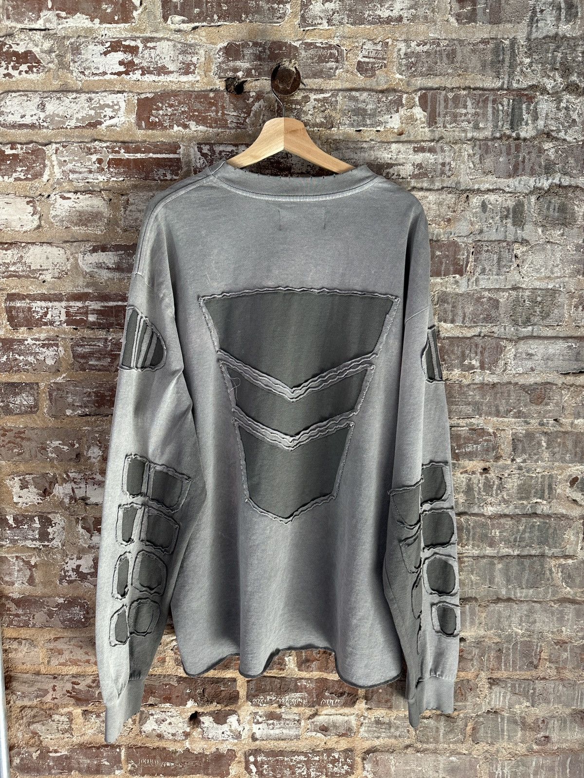 Satoshi Nakamoto Satoshi Collegiate Washed Longsleeve Size US XL / EU 56 / 4 - 2 Thumbnail