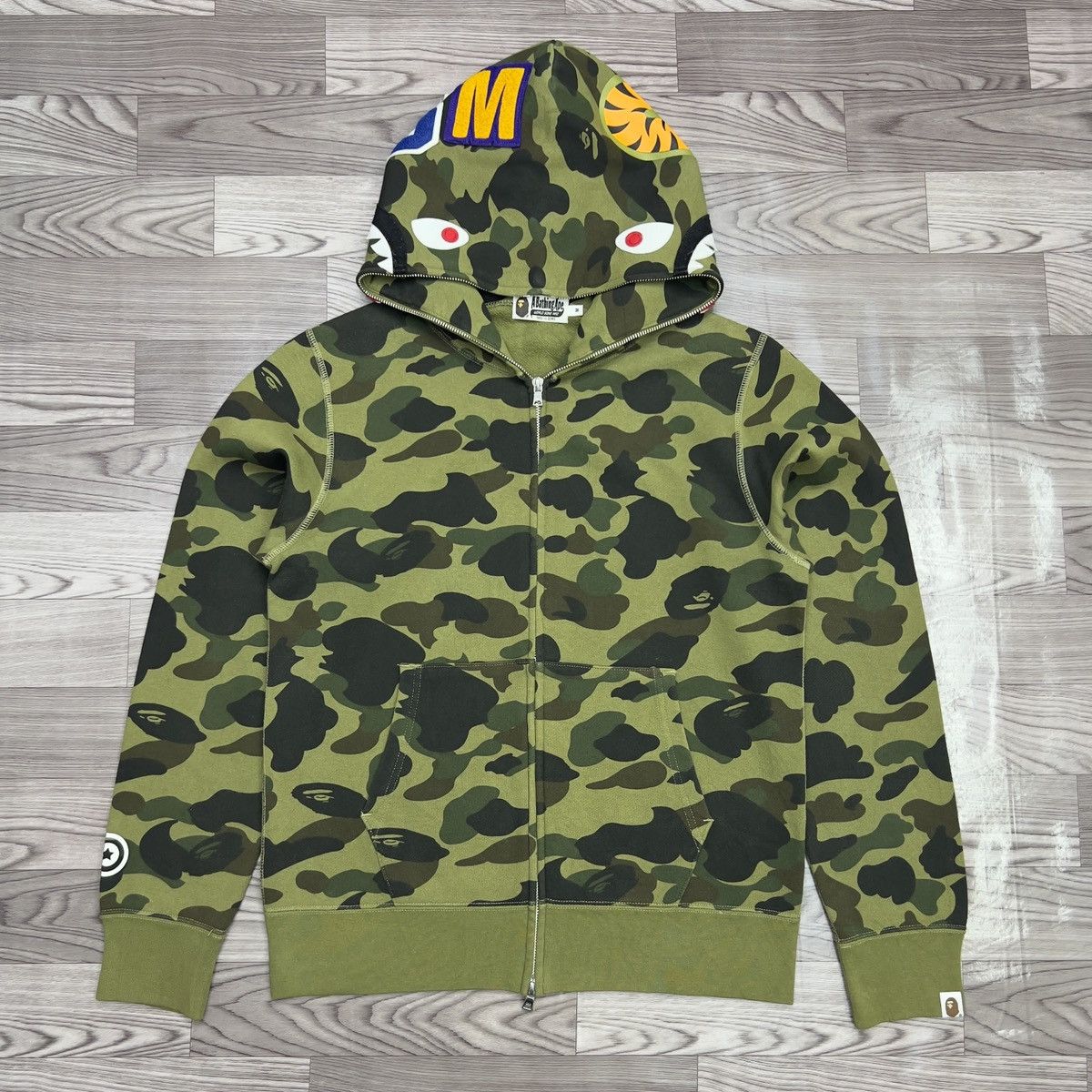 Bape Bape 1st Camo Shark Full Zip Hoodie Size US M / EU 48-50 / 2 - 1 Thumbnail
