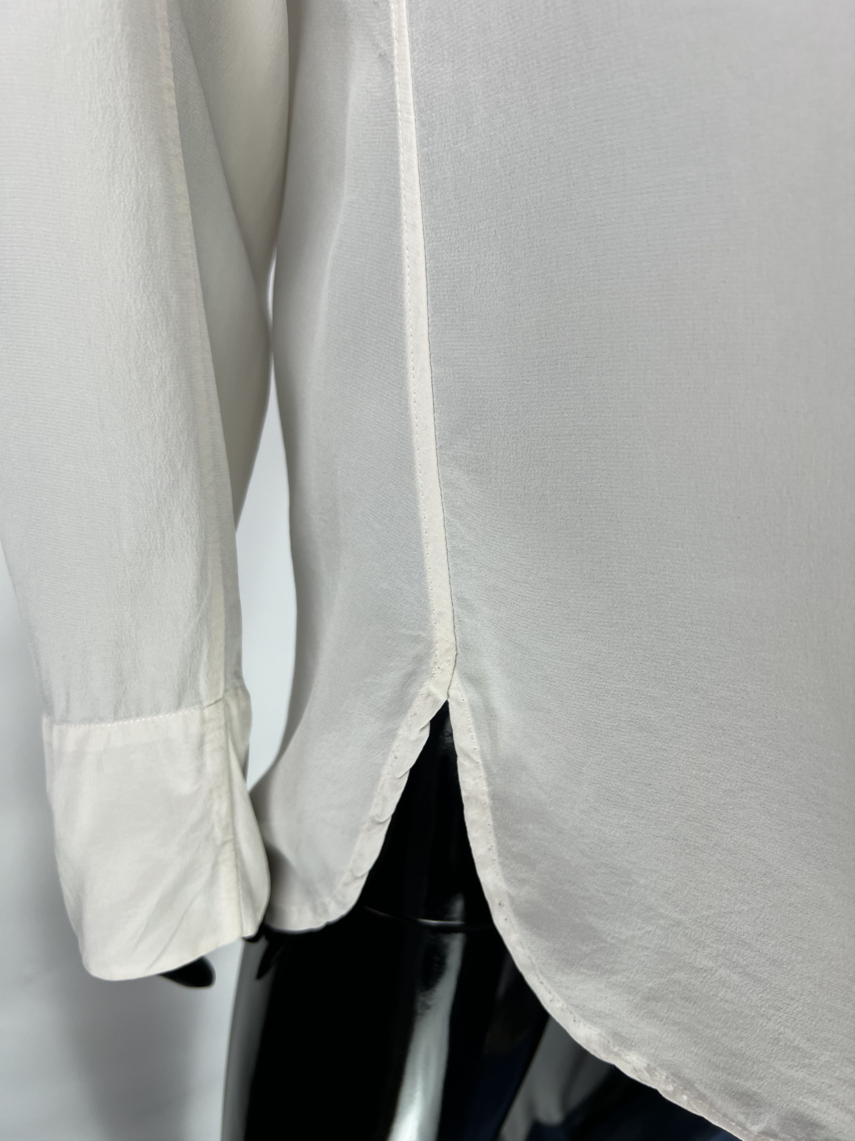 Designer × SikSilk Lis Lareida Ivory Silk Blouse Size 38 Size M / US 6-8 / IT 42-44 - 7 Thumbnail