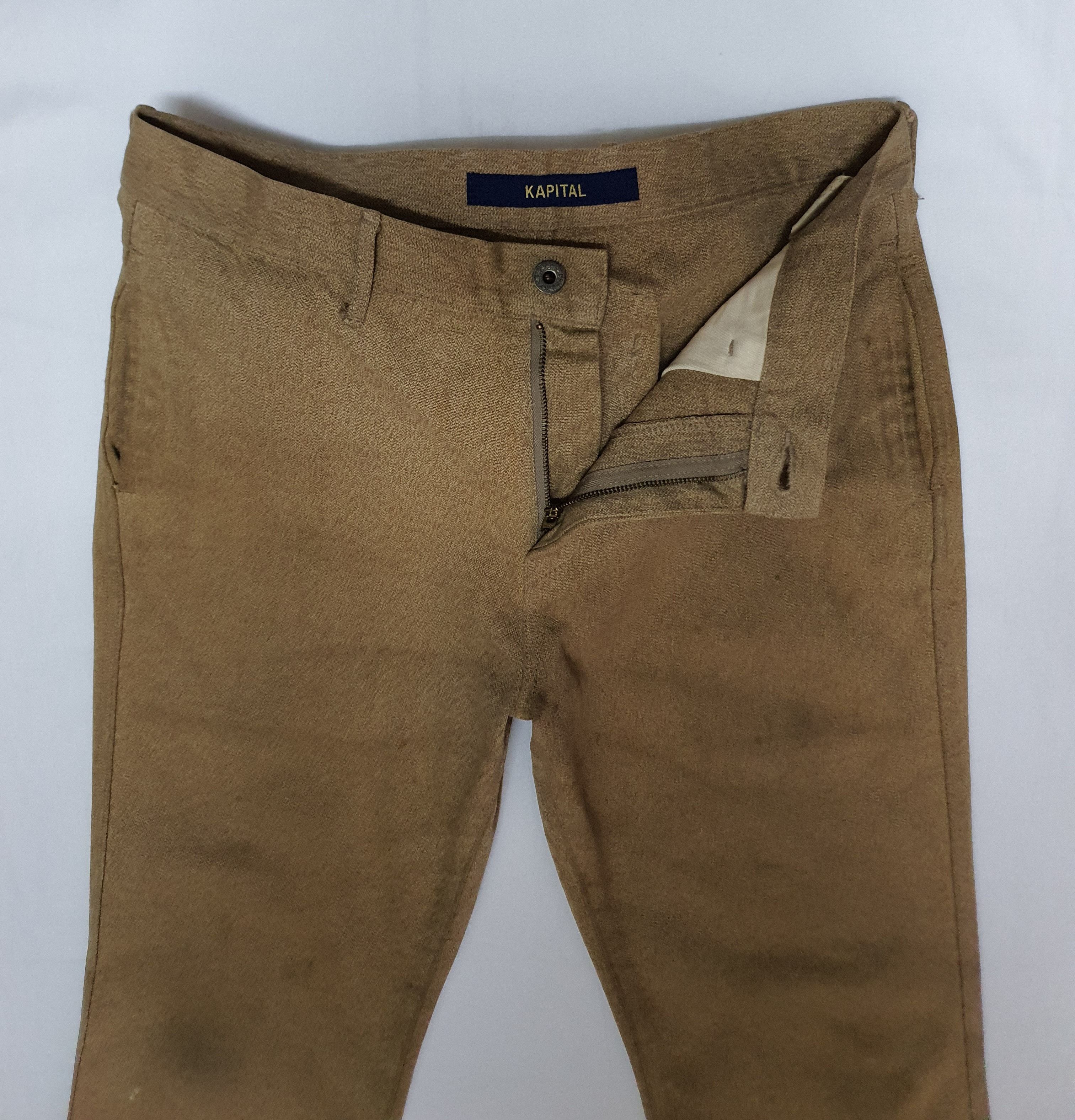 Japanese Brand Waist 32" KAPITAL Japan Brown Monkey Pants. Size US 32 / EU 48 - 9 Thumbnail