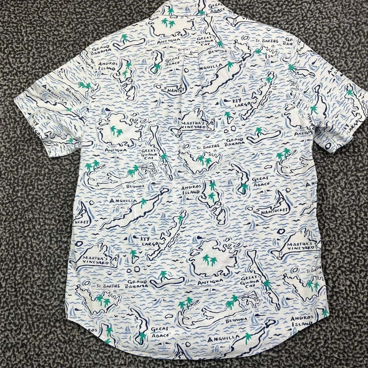Vineyard Vines Vineyard Vines Button Down Shirt Men White Island Map M Size US M / EU 48-50 / 2 - 2 Thumbnail
