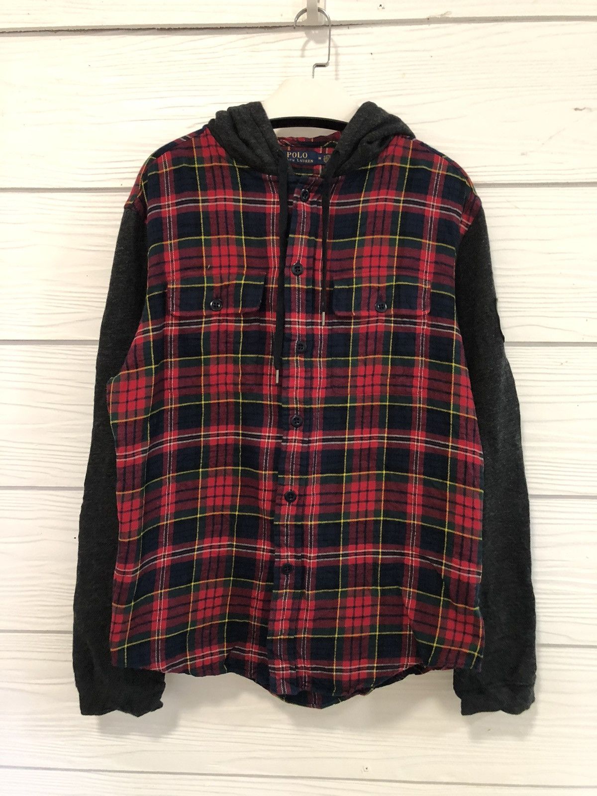 image of Polo Ralph Laurent Checkered Shirt Jacket, Men's (Size Medium)