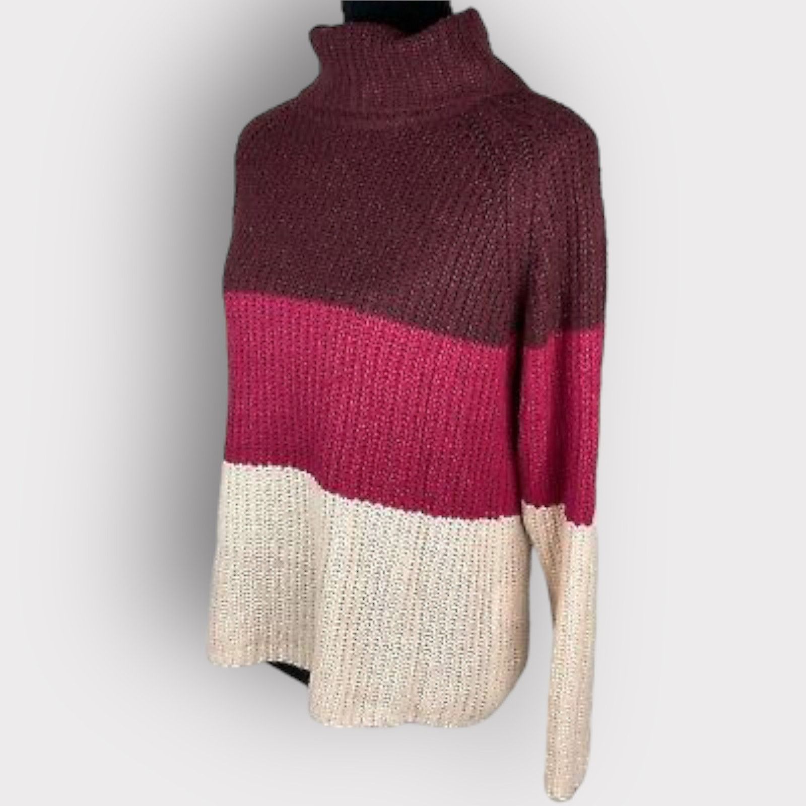 Brave Soul Brave Soul London Turtleneck Colorblock Sweater | Medium Size M / US 6-8 / IT 42-44 - 5 Thumbnail