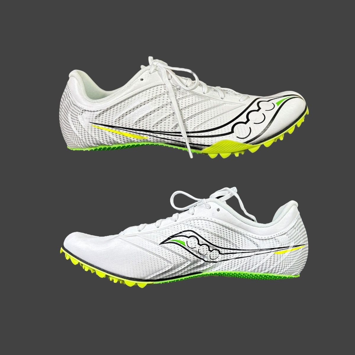 Saucony Saucony Men’s Spitfire White Yellow Running Shoes Sz 11 Size US 11 / EU 44 - 3 Thumbnail