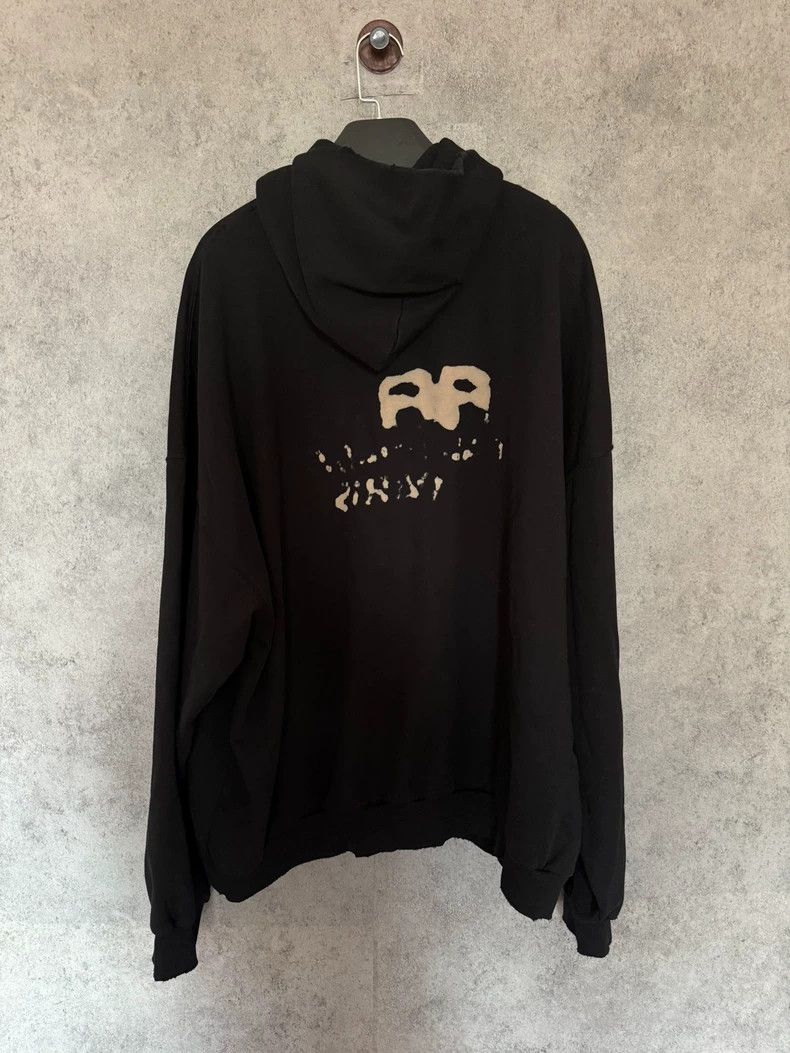 Balenciaga Balenciaga Dripping Graffiti Hooded Sweatshirt, Black Size US XL / EU 56 / 4 - 6 Thumbnail