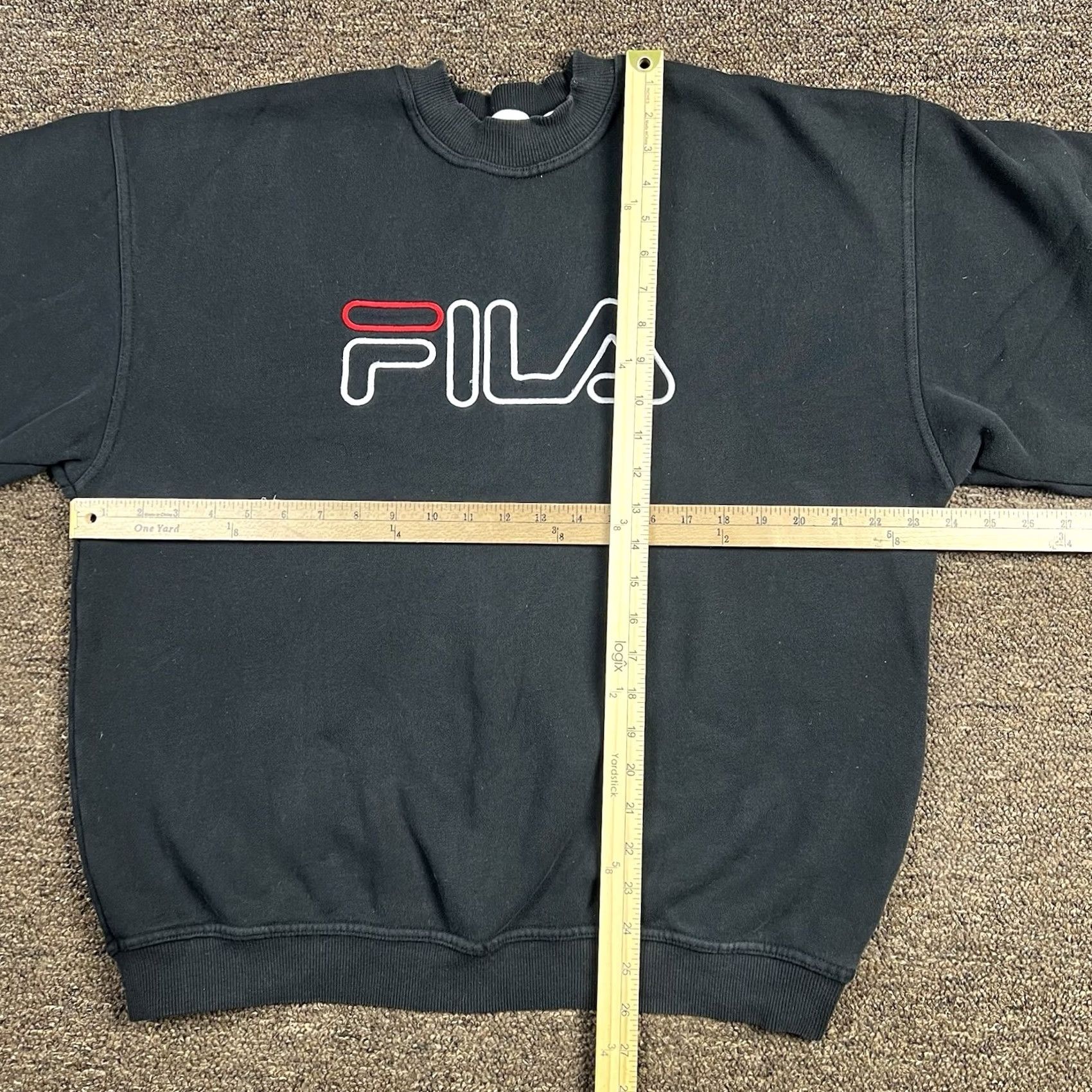 Fila VINTAGE Fila Black Mockneck Crewneck Embroidered Logo Adult Medium Sweatshirt Mens Womens Unisex Size US M / EU 48-50 / 2 - 4 Thumbnail