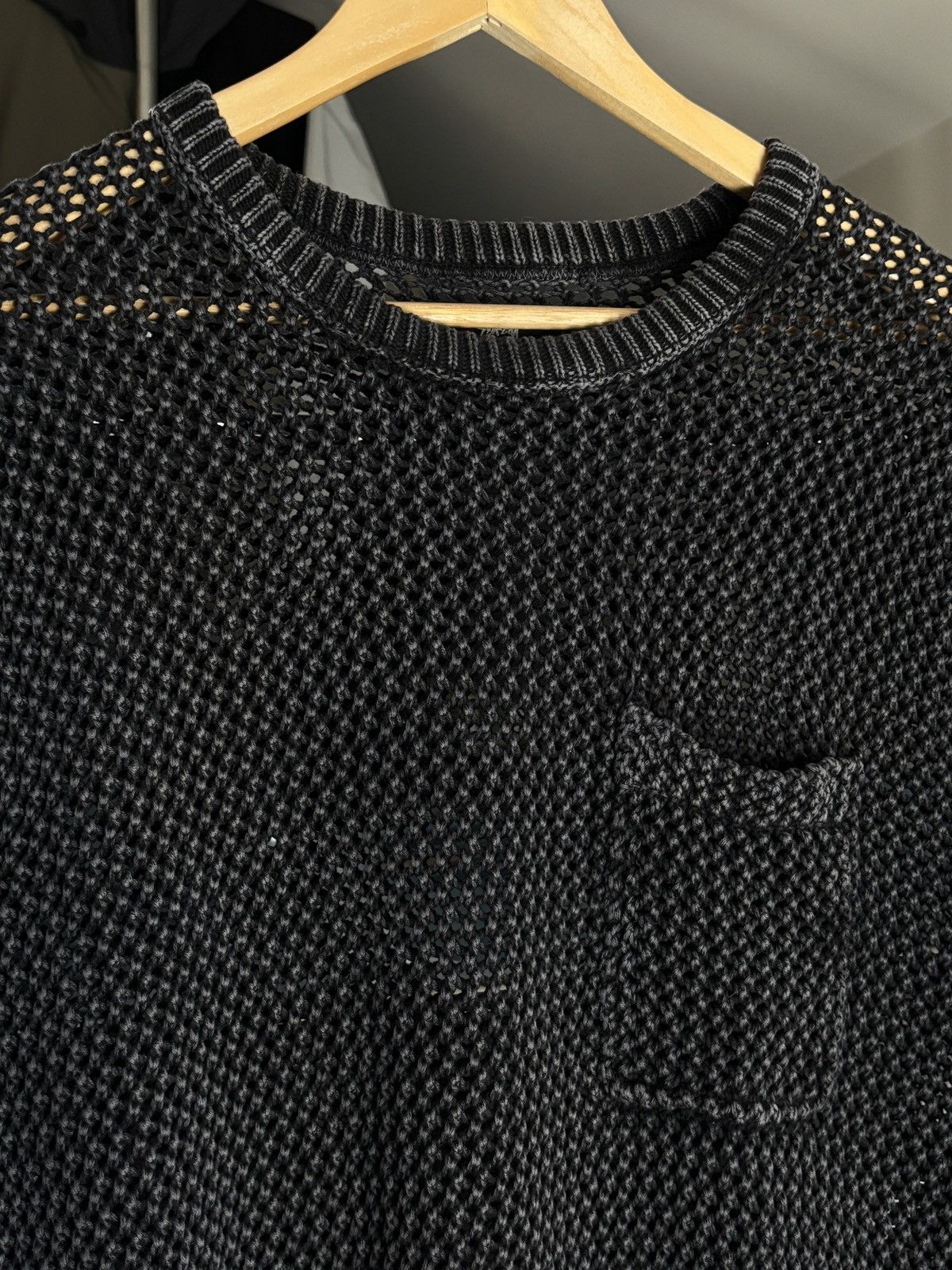 Stussy Stussy O’Dyed Mesh Crochet Avant Garde Pocket Tee Vintage Size US XL / EU 56 / 4 - 3 Thumbnail