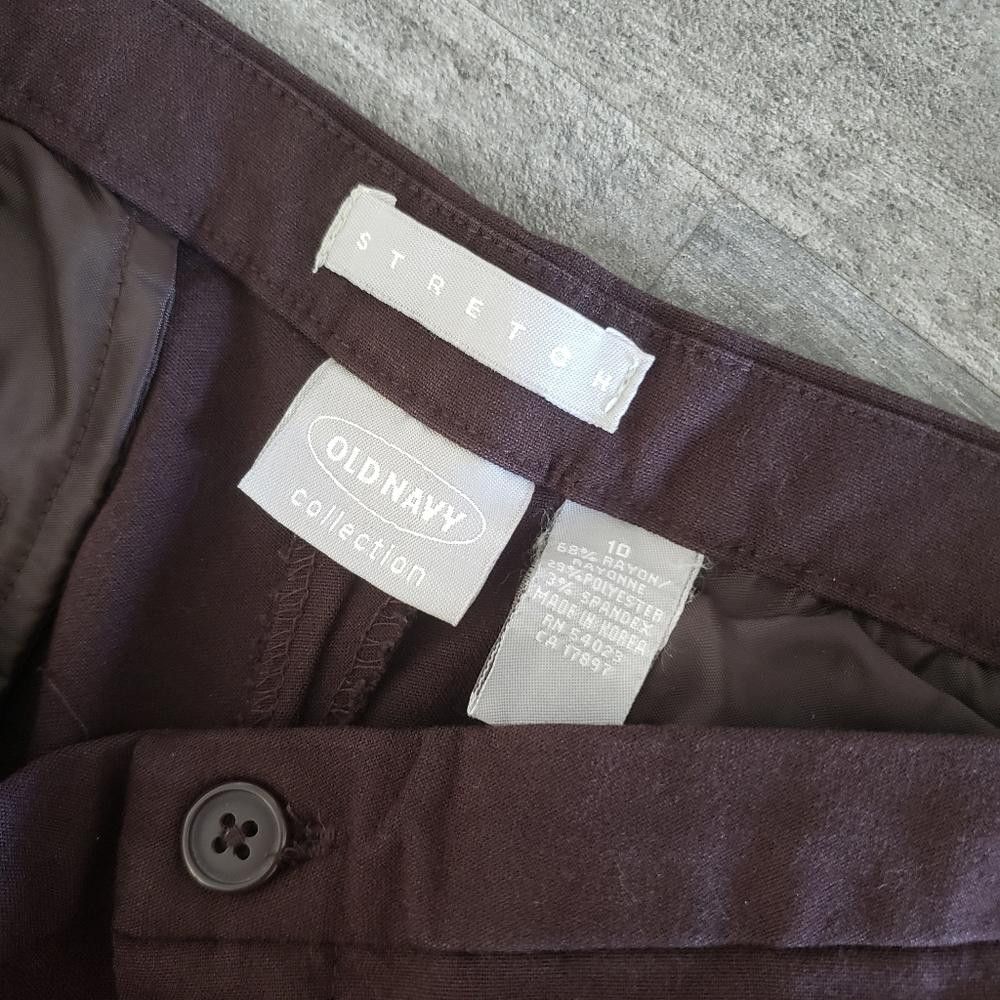 Old Navy Chocolate Classic Old Navy Dress Pant Size 32" / US 10 / IT 46 - 3 Thumbnail