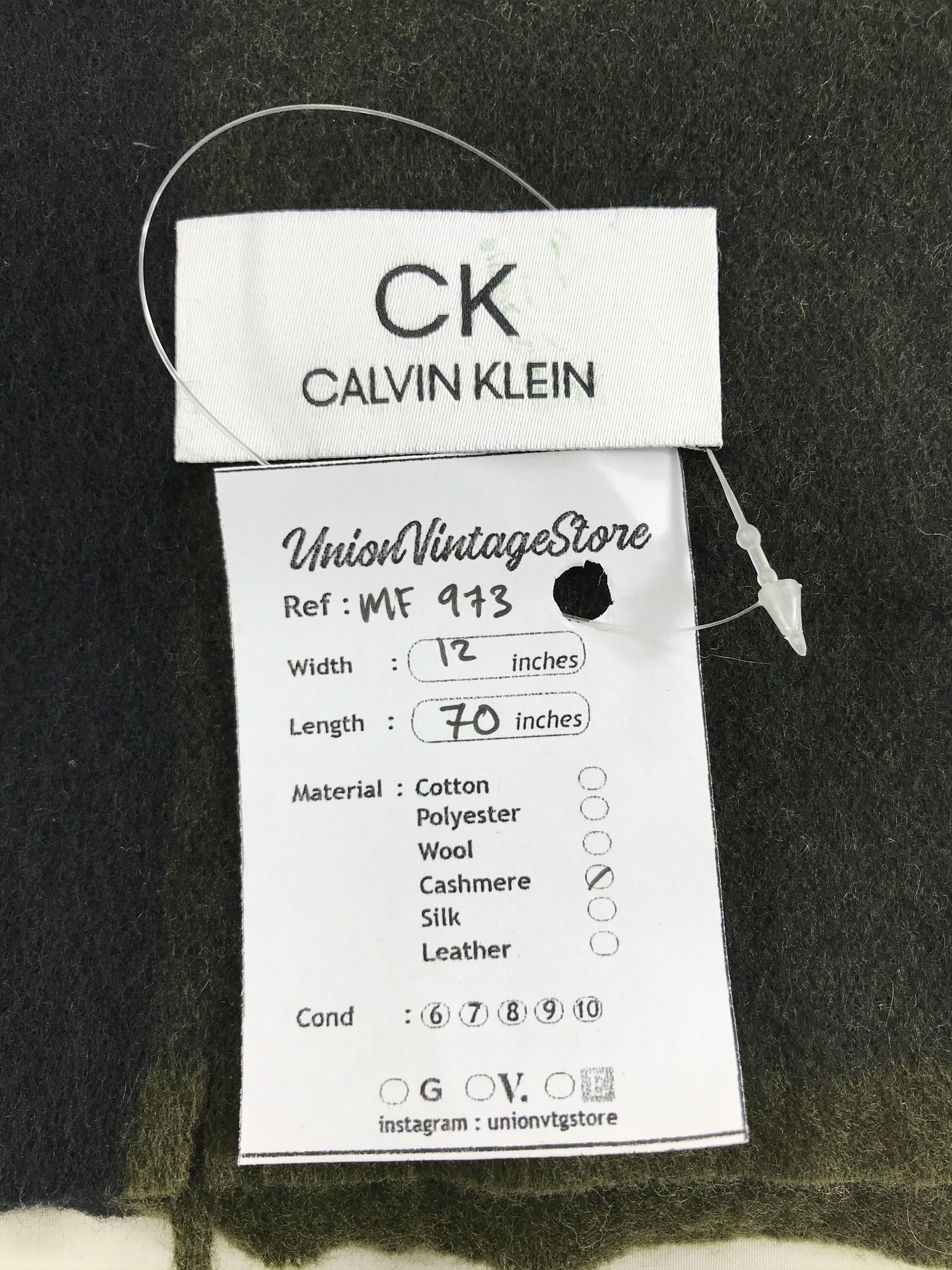 Calvin Klein Vintage Calvin Klein Scarf/Muffler/Neckwear MF973 Size ONE SIZE - 4 Thumbnail