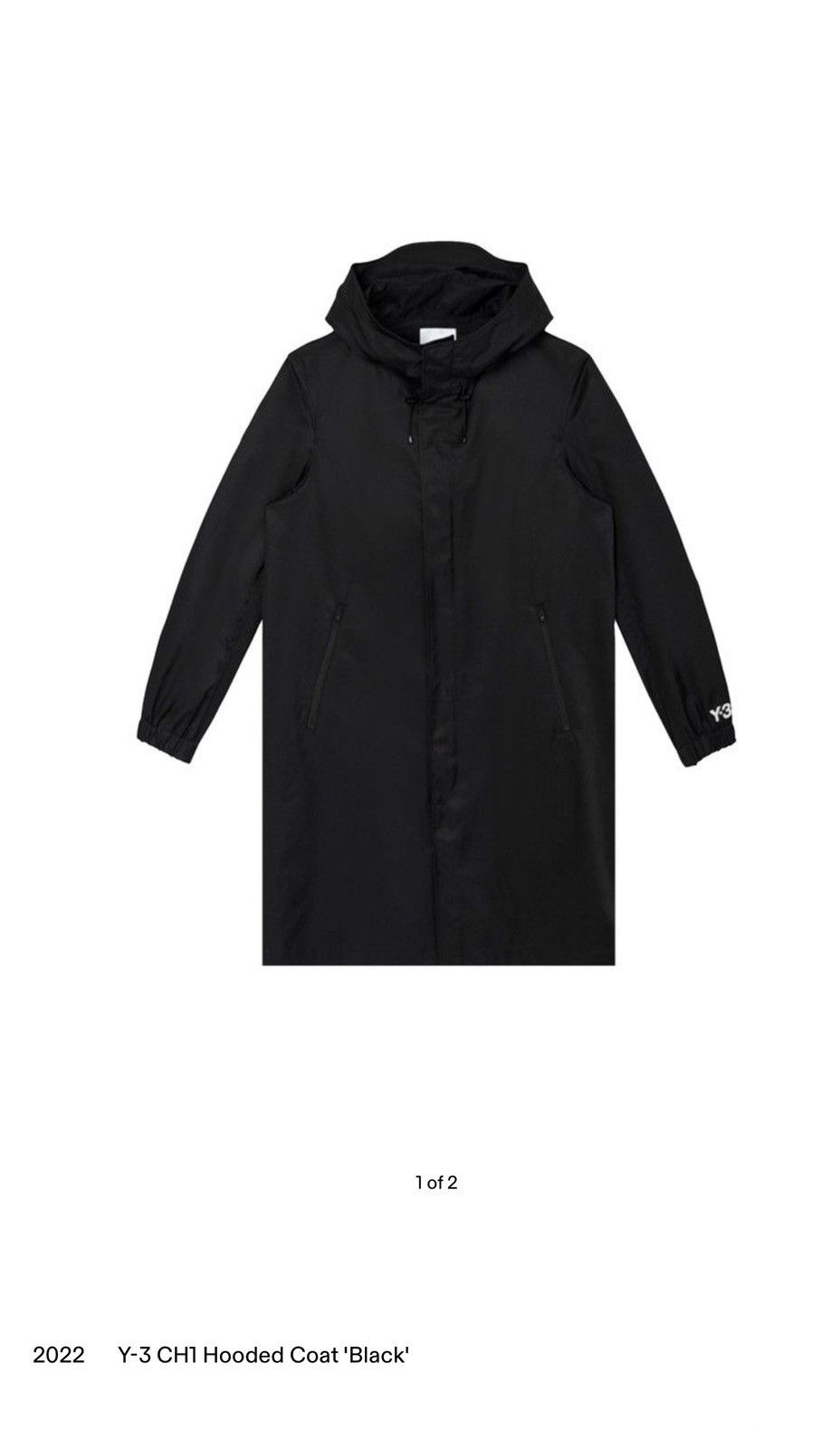 Adidas × Y-3 Y-3 2022 chi 1 Hooded coat black Size US S / EU 44-46 / 1 - 1 Thumbnail
