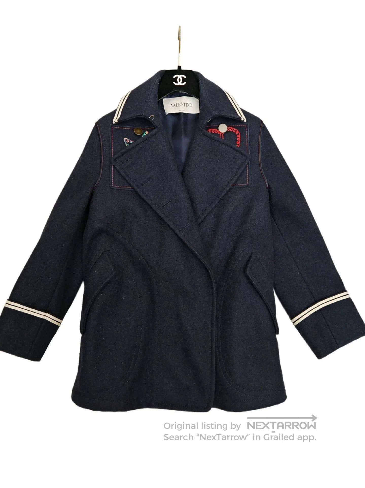 Valentino navy blue Valentino sailor coat. Size US M / EU 48-50 / 2 - 1 Thumbnail