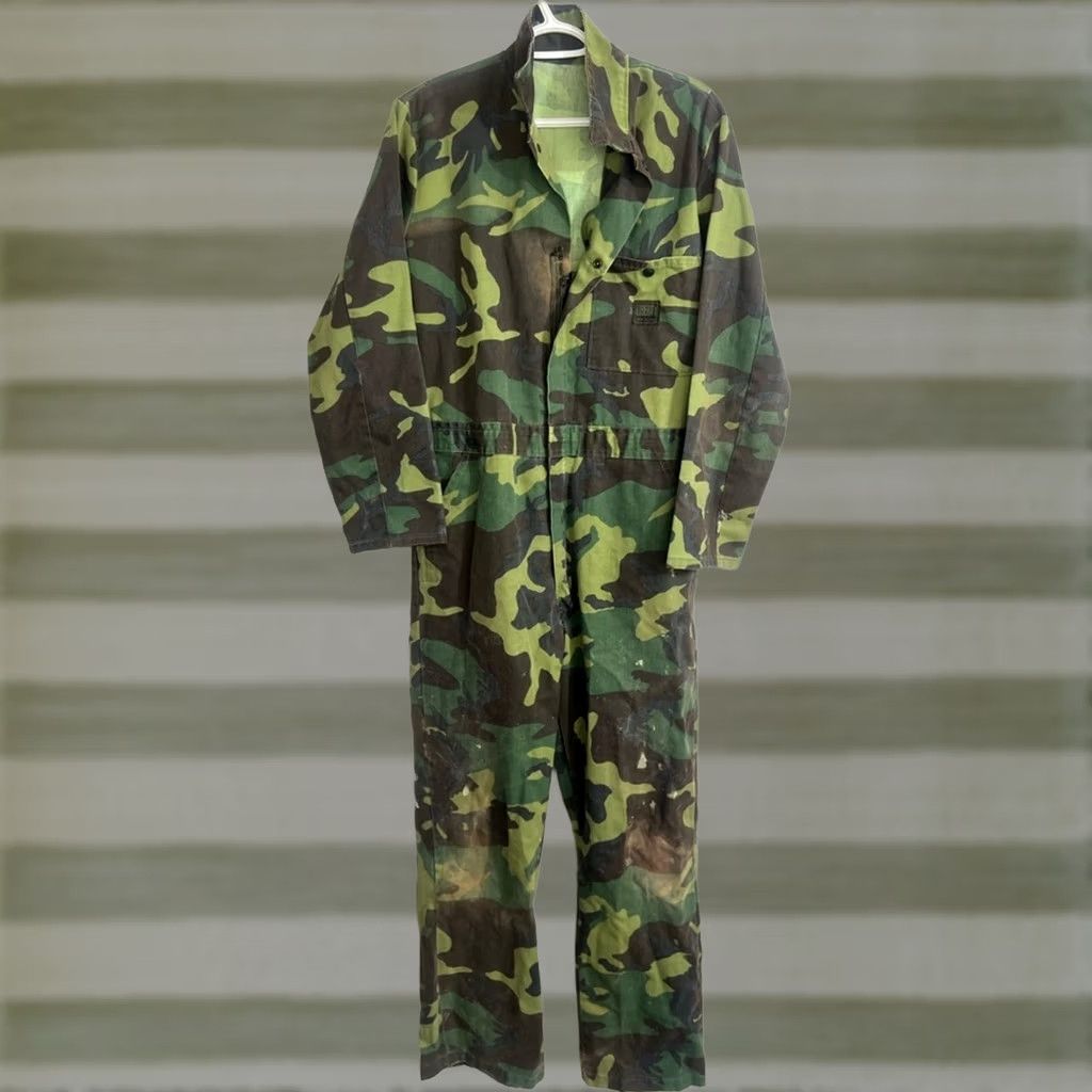 Vintage VINTAGE Liberty Coveralls Jumpsuit Camouflage Mens XL 36x30 Made in USA Hunting Jacket Shirt> Size US 36 / EU 52 - 1 Thumbnail