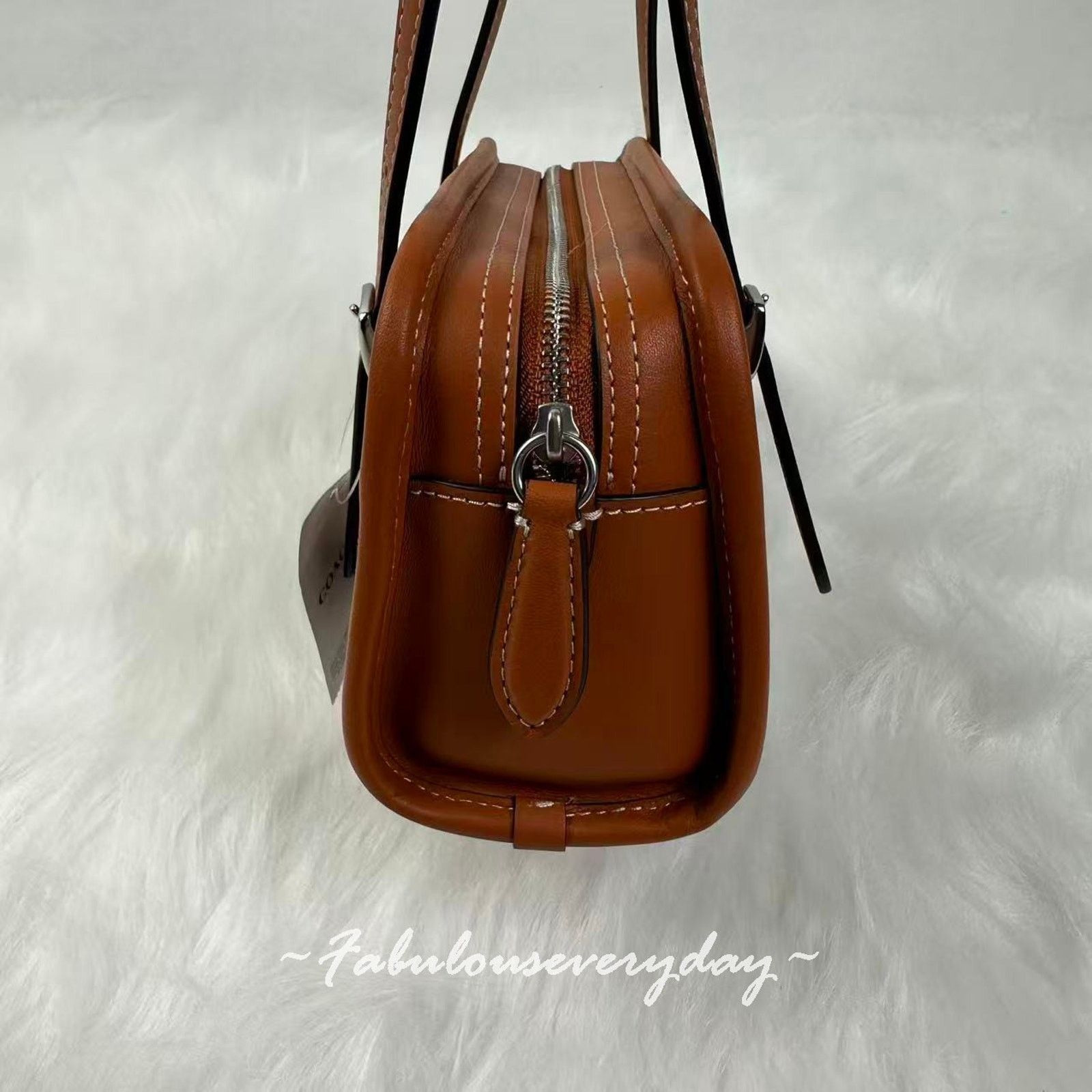 Coach Coach Swing 20 Crystal Sig Jacquard Silver/Burnished Amber Size ONE SIZE - 6 Thumbnail