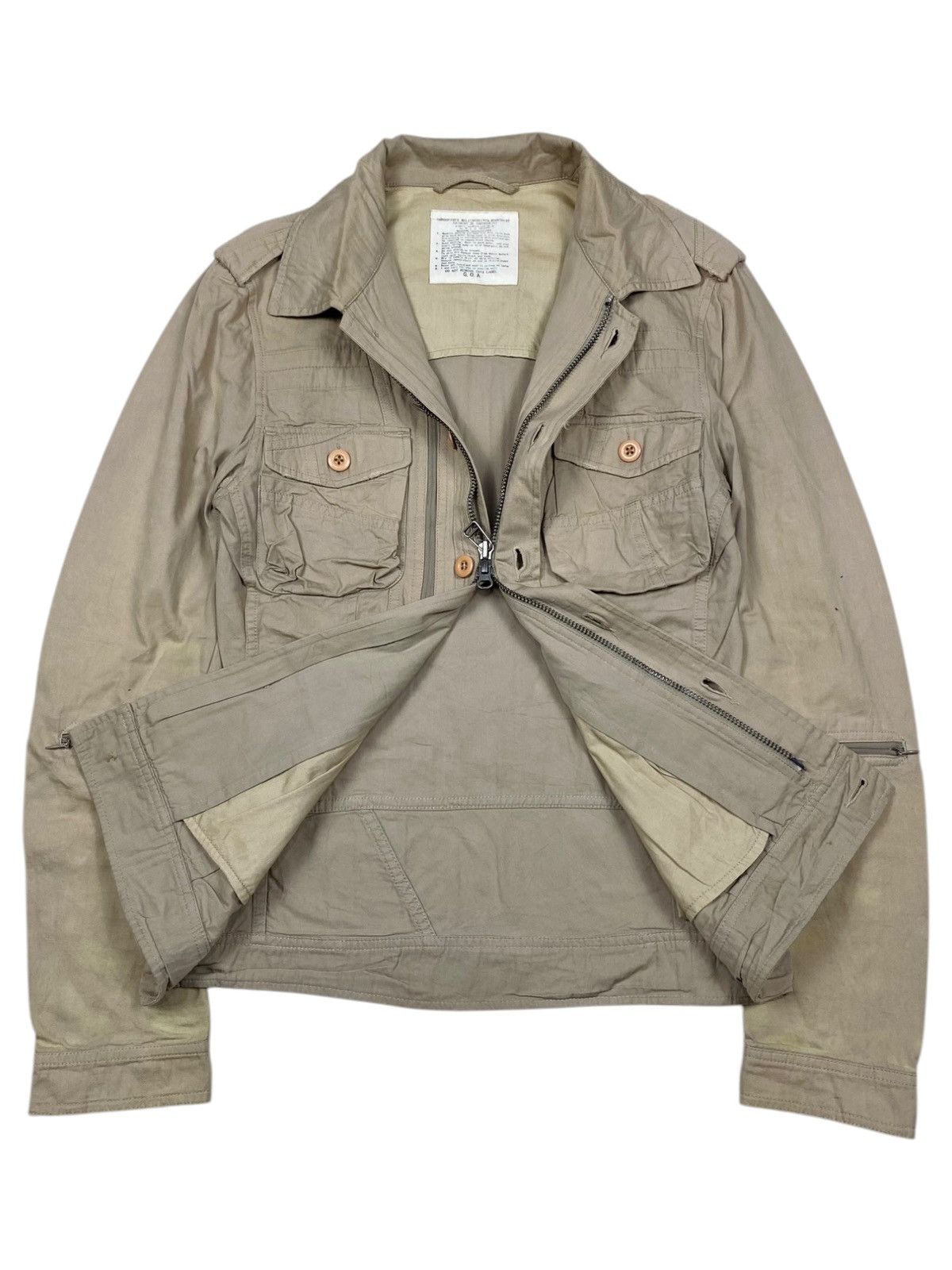 If Six Was Nine 2000s GOA - Apocalypse Style Multizip Shirt Jacket Size US M / EU 48-50 / 2 - 2 Thumbnail