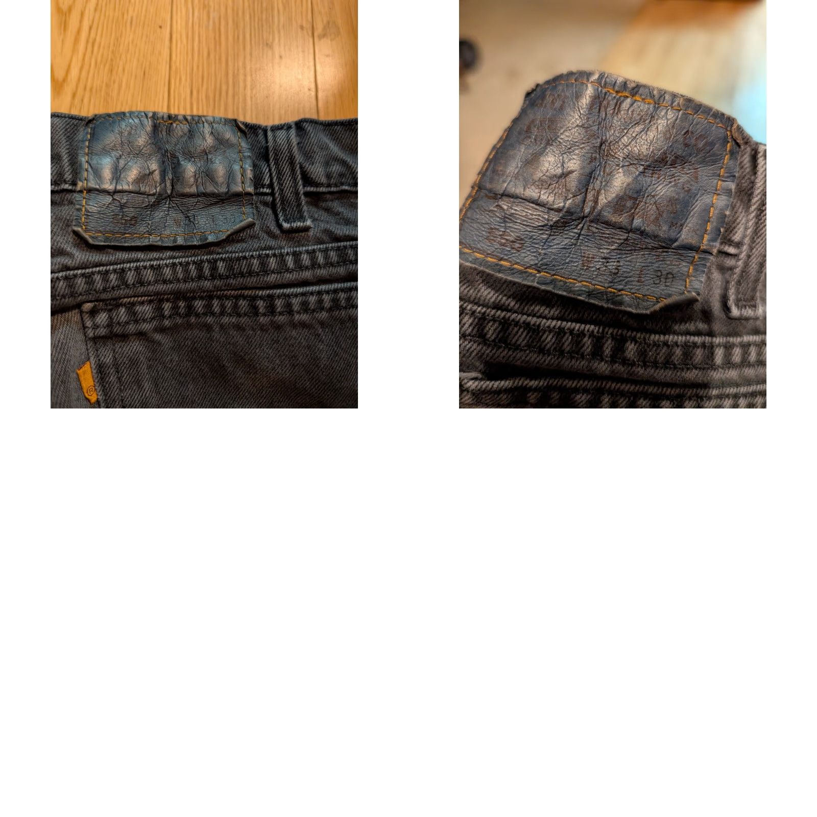 Levi's VINTAGE Levi's 550 Orange Tab Jeans Men 33x30 Black Straight Jeans Mens Body Size US 33 - 8 Thumbnail