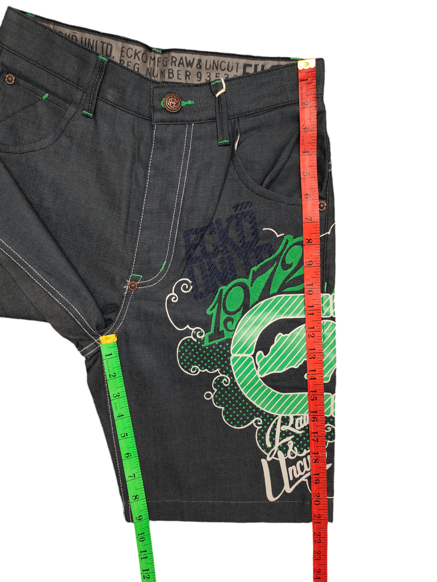 Ecko Unltd. Vintage Y2k Ecko Rhino Logo Graffiti Print Baggy Denim Jeans Size US 29 - 6 Thumbnail
