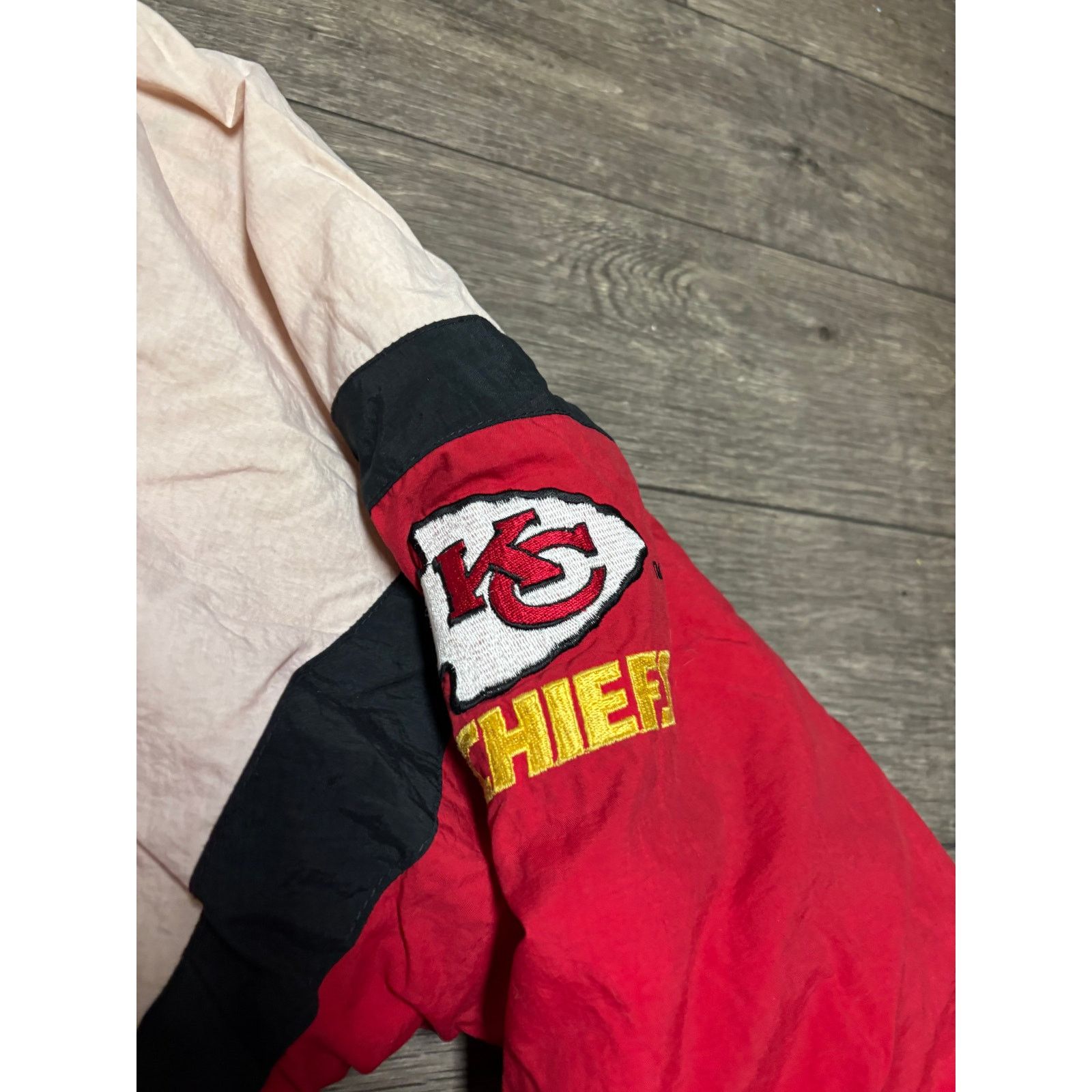 NFL × Starter × Vintage Vintage Kansas City Chiefs Spellout Starter Jacket Sz XL 90s Size US XL / EU 56 / 4 - 3 Thumbnail