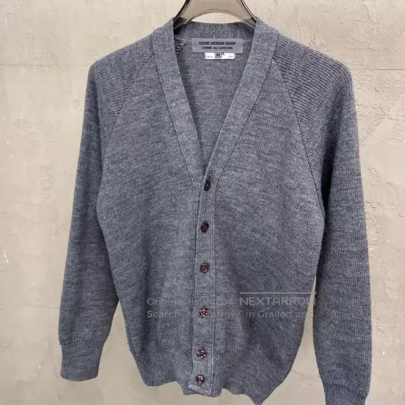 Comme des Garcons Comme Des Garcons Gray back logo print open cardigan Size M / US 6-8 / IT 42-44 - 3 Thumbnail