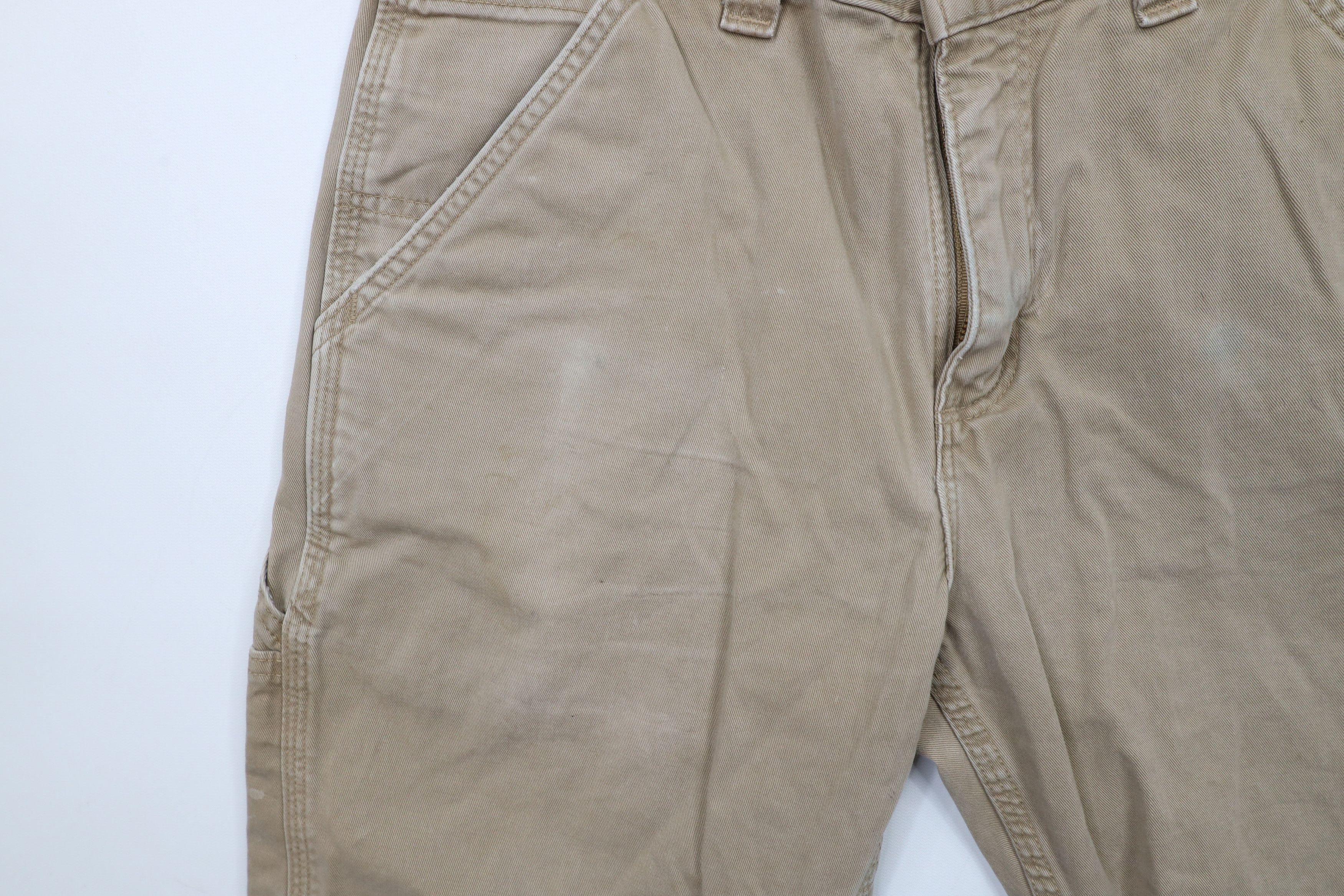 Carhartt × Vintage Vintage Y2K Carhartt Relaxed Fit Dungaree Pants Dark Khaki Size US 32 / EU 48 - 8 Thumbnail