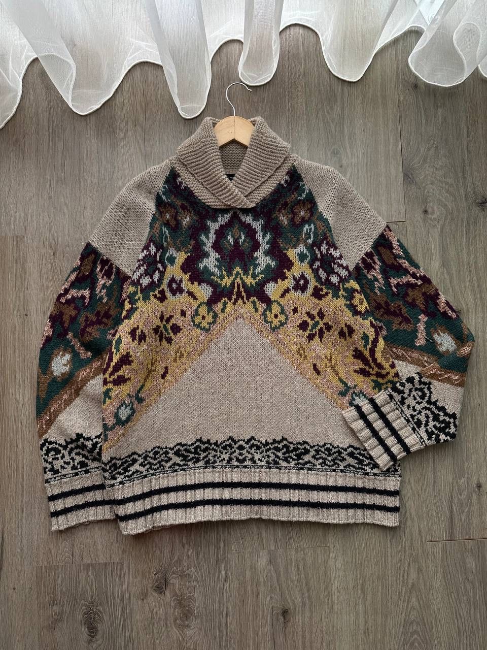 Etro × Vintage Vintage ETRO Jacquard Knit Floral Sweater Fashion Week 2019 Size M / US 6-8 / IT 42-44 - 22 Thumbnail
