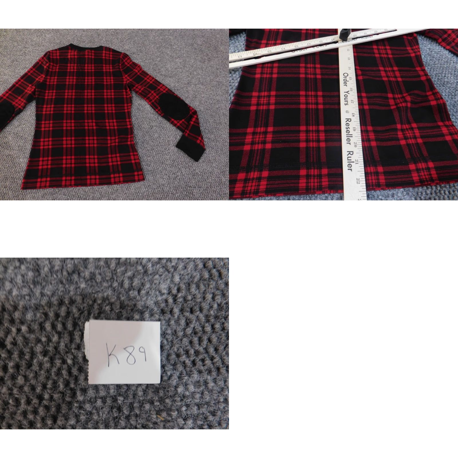 Ralph Lauren VINTAGE Lauren Ralph Lauren Sweater Womens S red plaid pullover retro classic Size S / US 4 / IT 40 - 8 Thumbnail