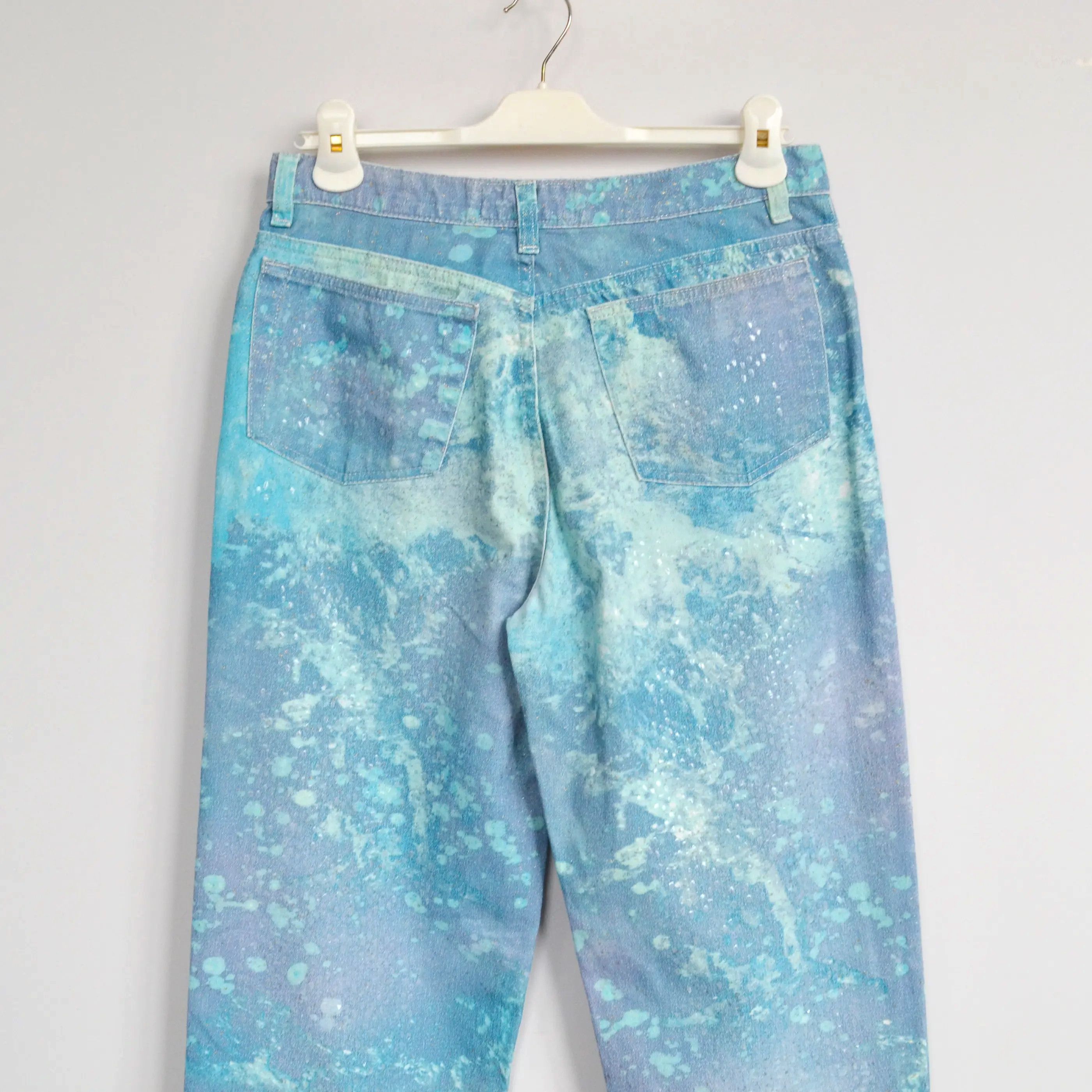 Roberto Cavalli Roberto Cavalli Jeans Pants Scale Blue Purple Vintage '99 Size US 32 / EU 48 - 9 Thumbnail