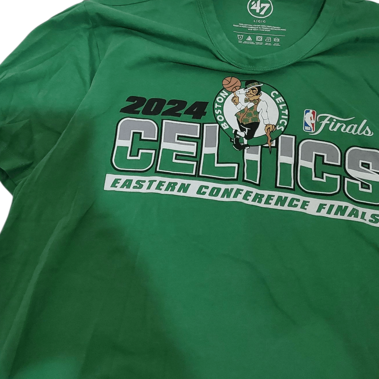 47 Brand 2024 Boston Celtics Eastern Conference Finals T-Shirt Size US L / EU 52-54 / 3 - 3 Thumbnail