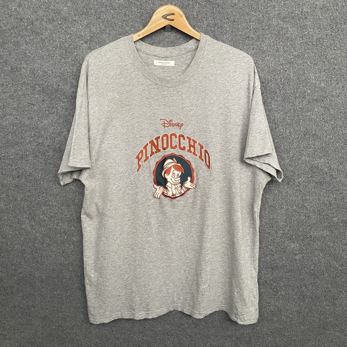 Disney × Japanese Brand × Vintage Vintage Disney Pinocchio x Freaks Store Embroidery T Shirt Size US L / EU 52-54 / 3 - 1 Thumbnail