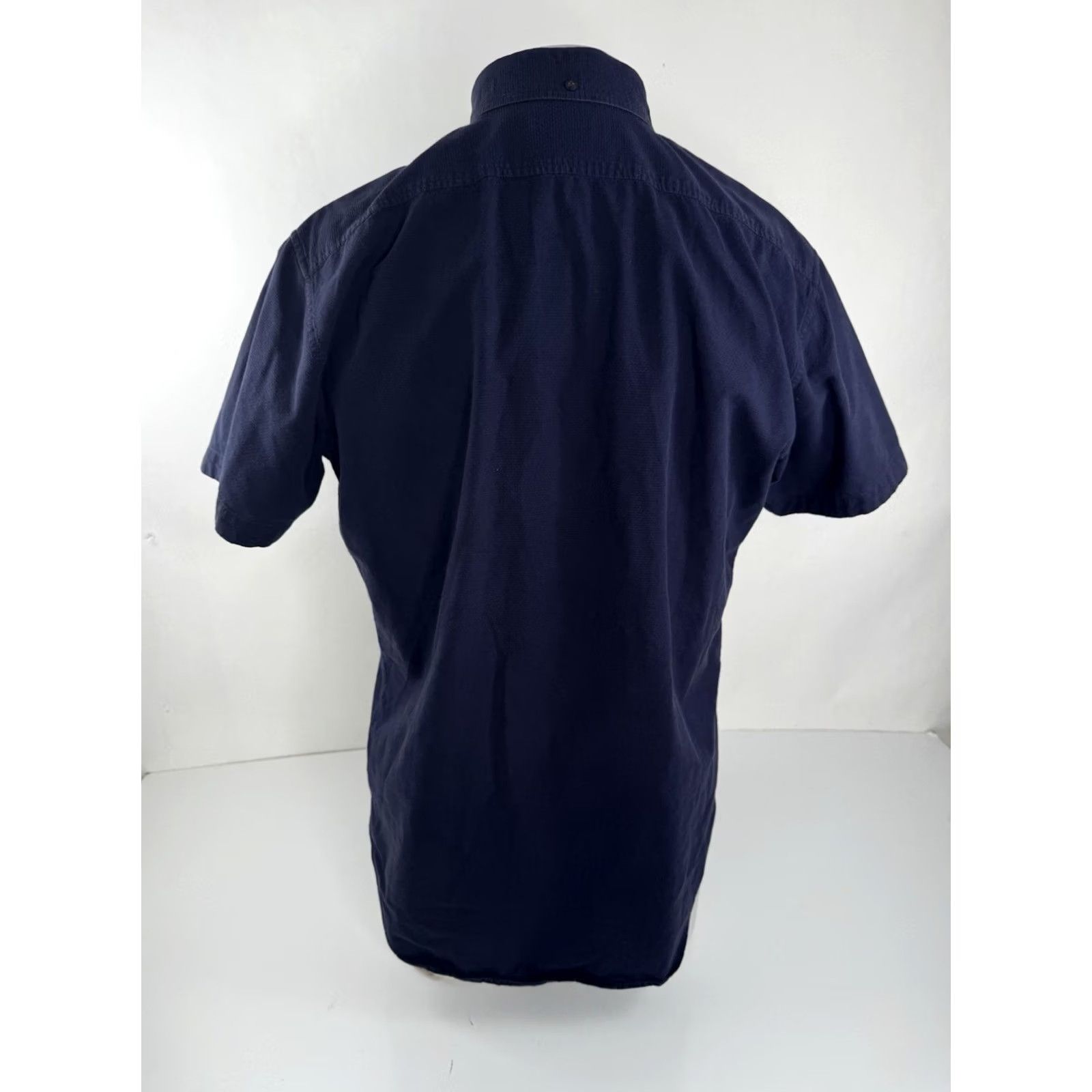 Taylor Stitch Taylor Stitch Shirt Mens 42 Blue Organic Cotton Button-Up Short Sleeve Size US XL / EU 56 / 4 - 3 Thumbnail