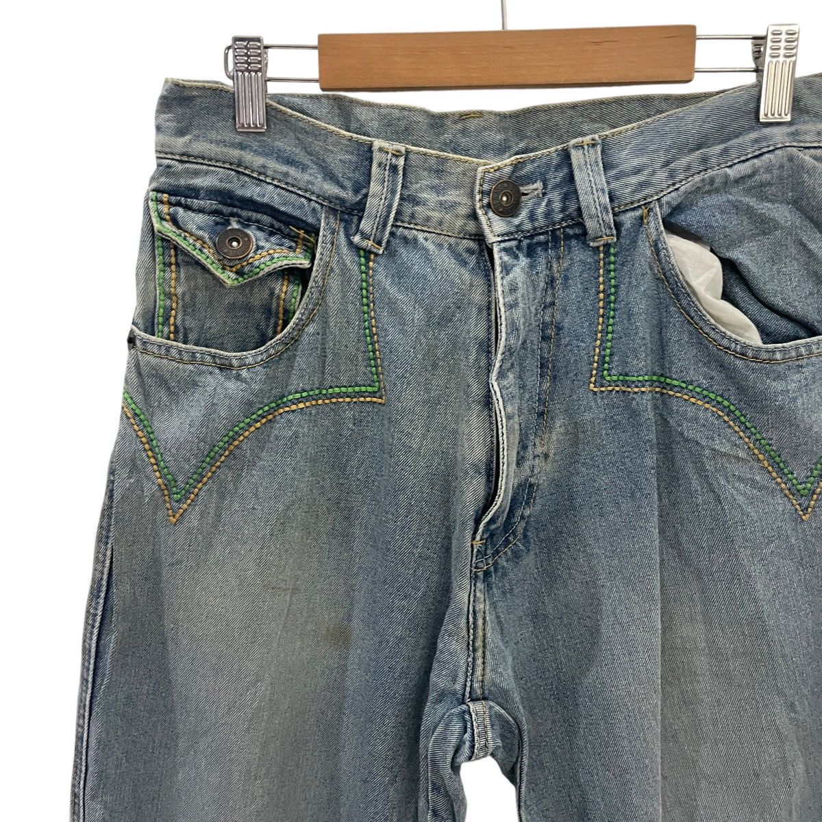 Japanese Brand Vintage London Jeans Distressed denim Size US 30 / EU 46 - 3 Thumbnail